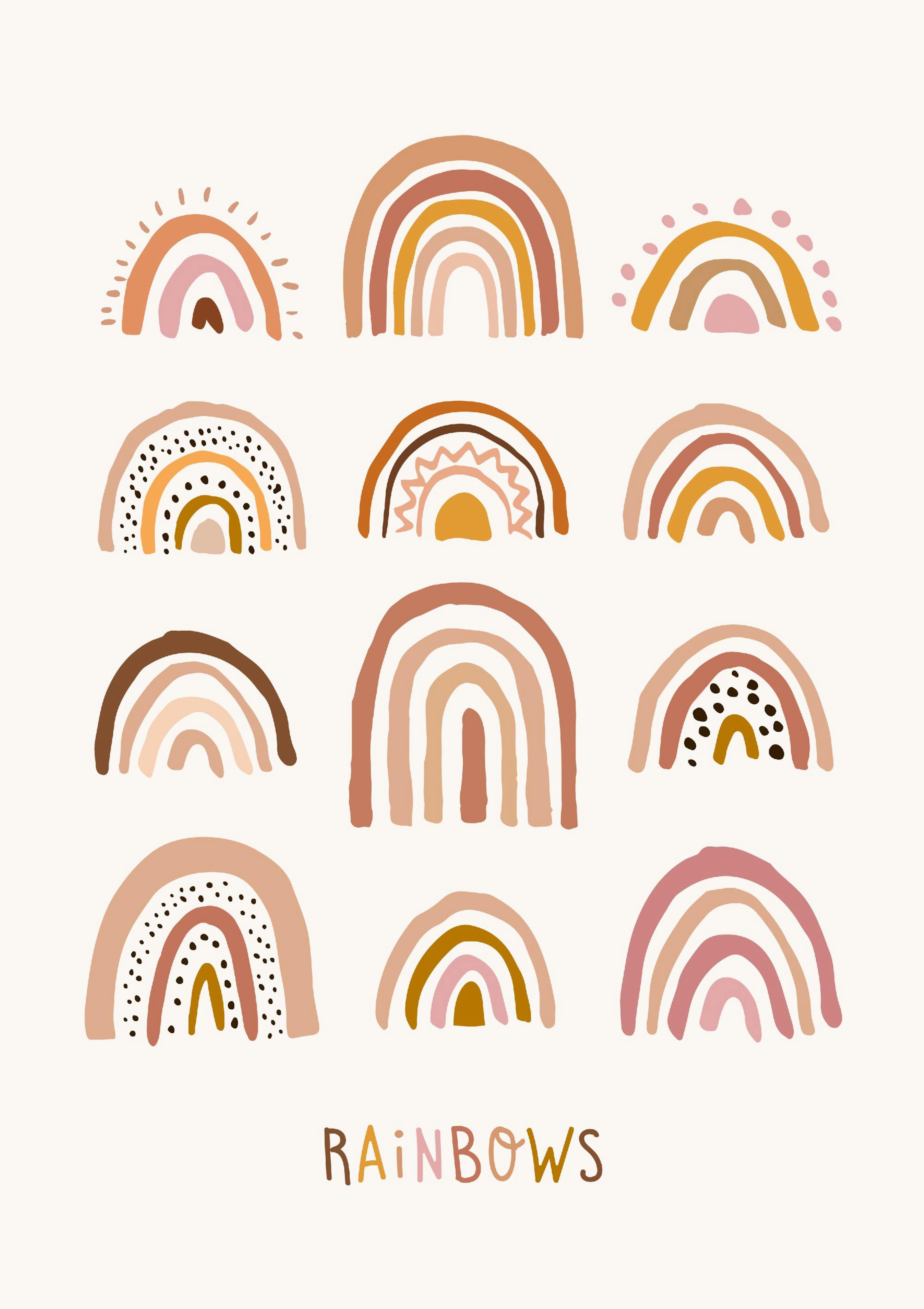 Playful Rainbows Poster thumbnail