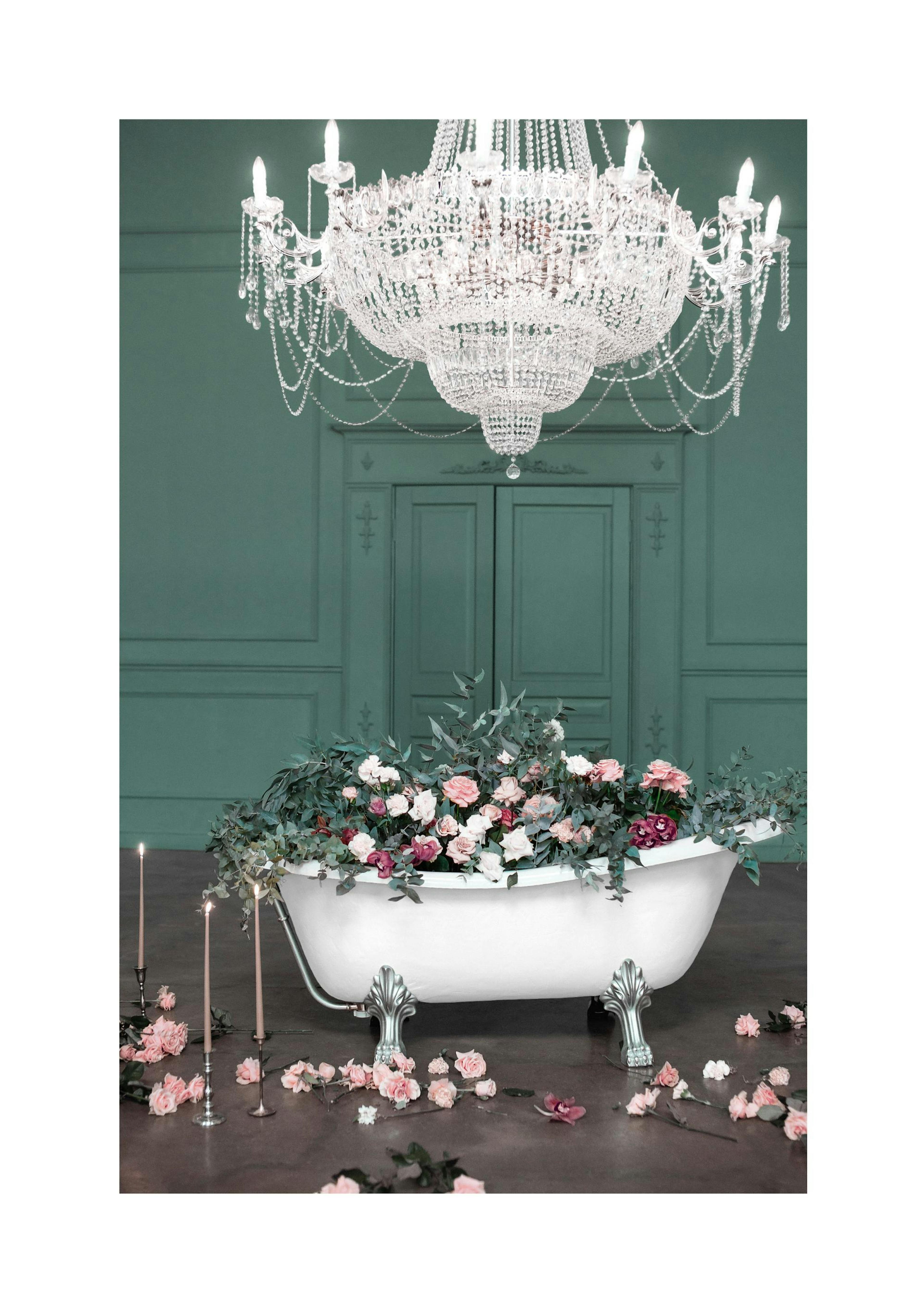 Bath with Roses Poster thumbnail