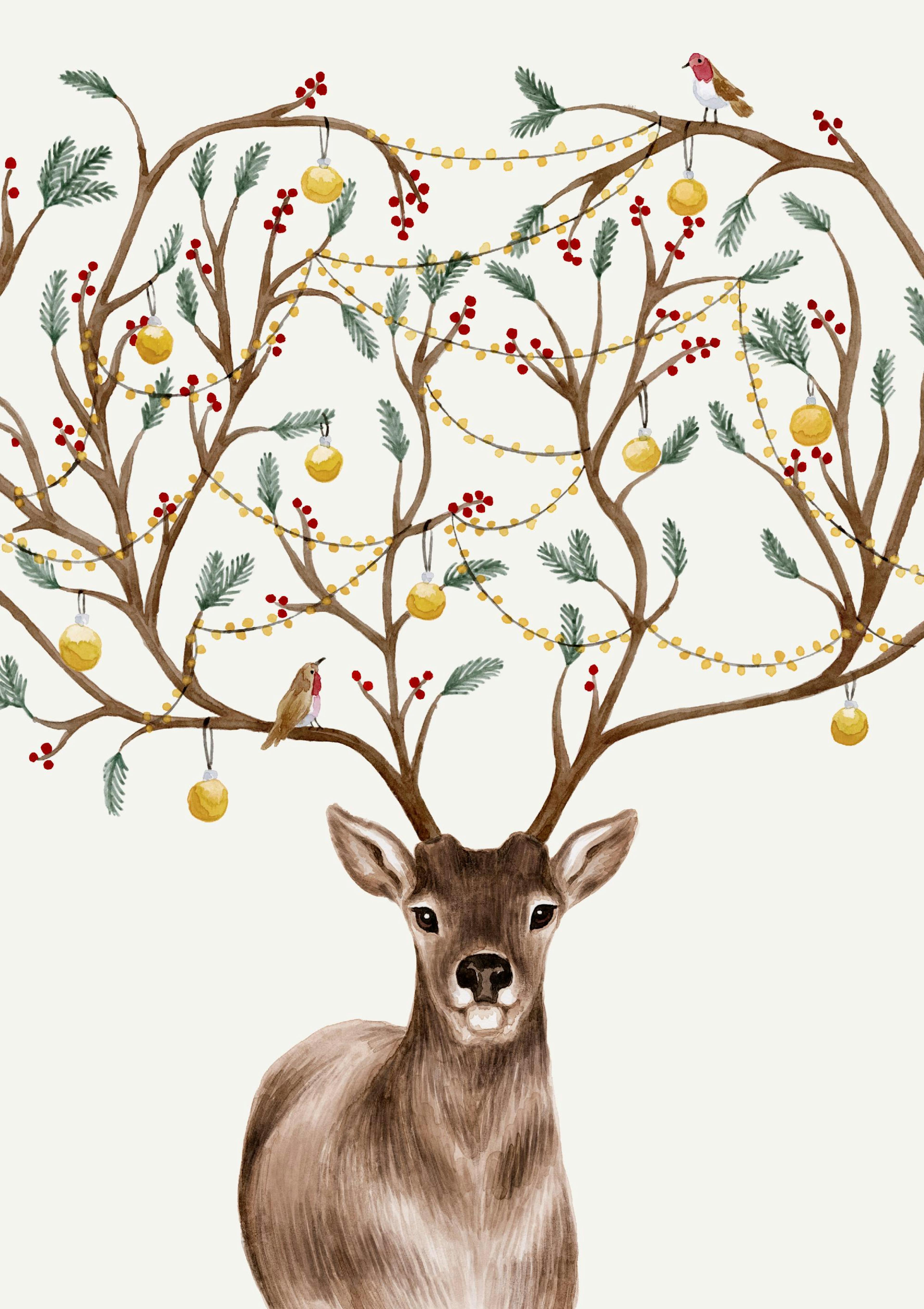 Decorated Deer Poster thumbnail