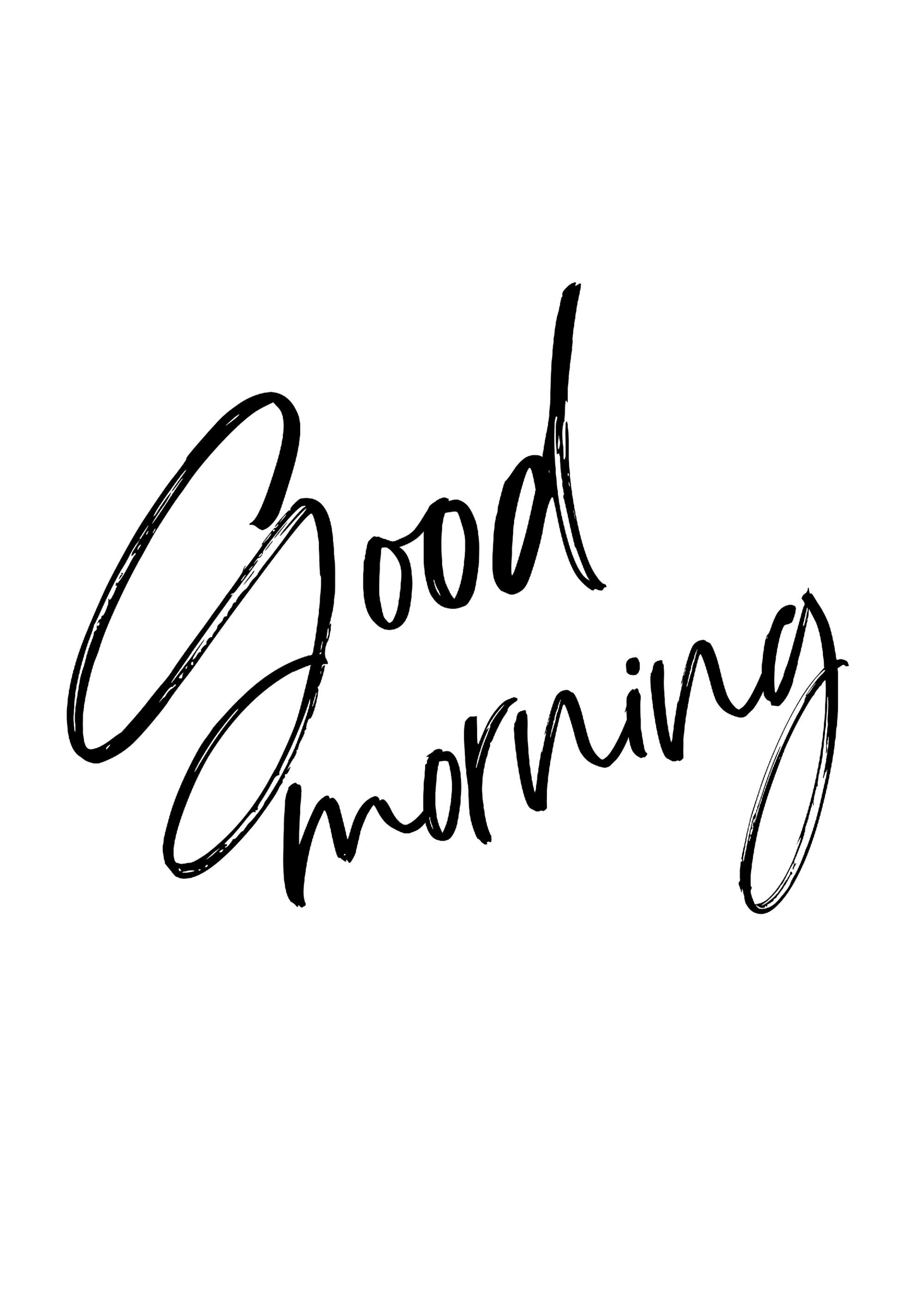 Good Morning Text Poster thumbnail
