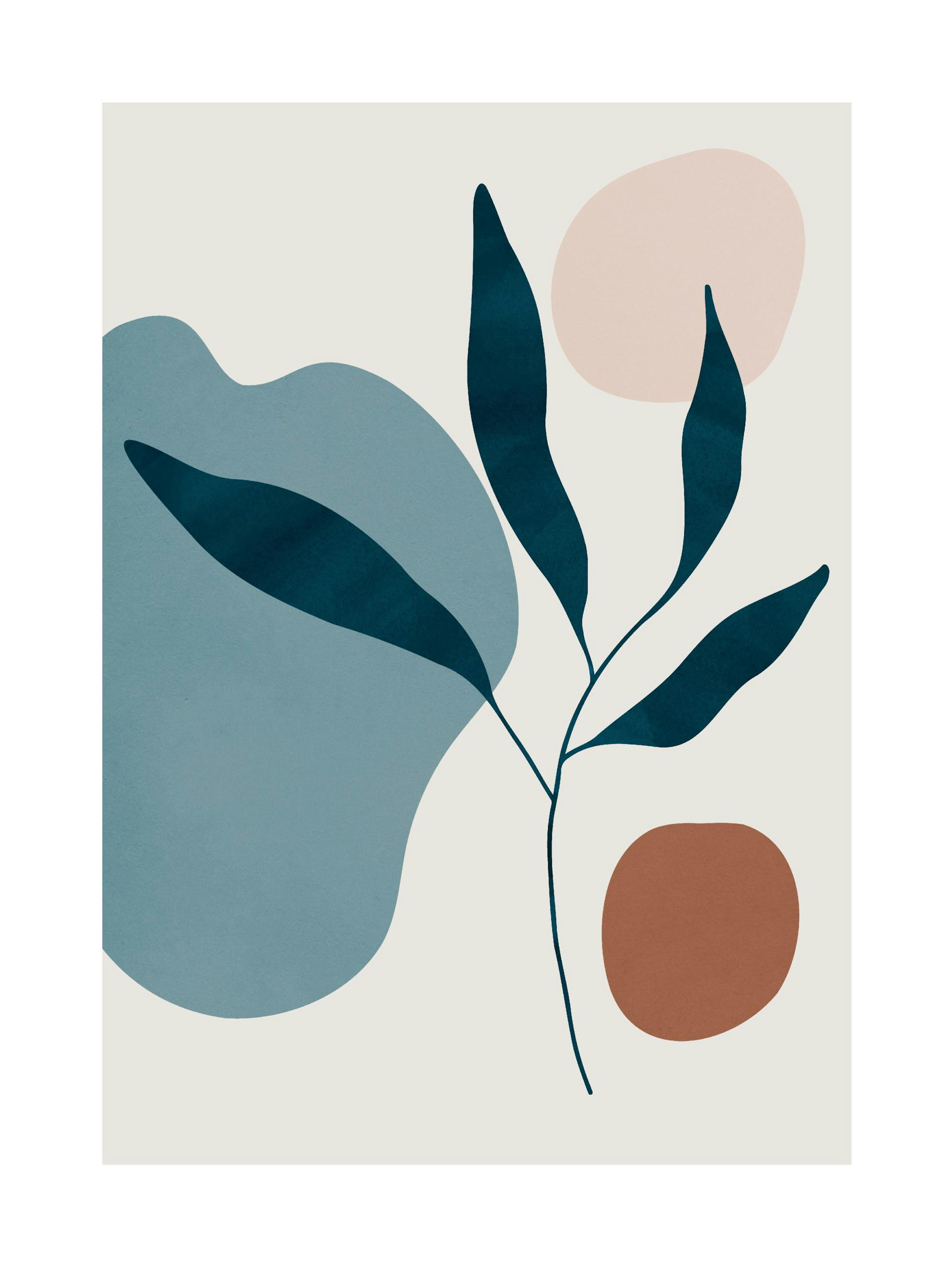 Botanical Shapes No2 Poster thumbnail