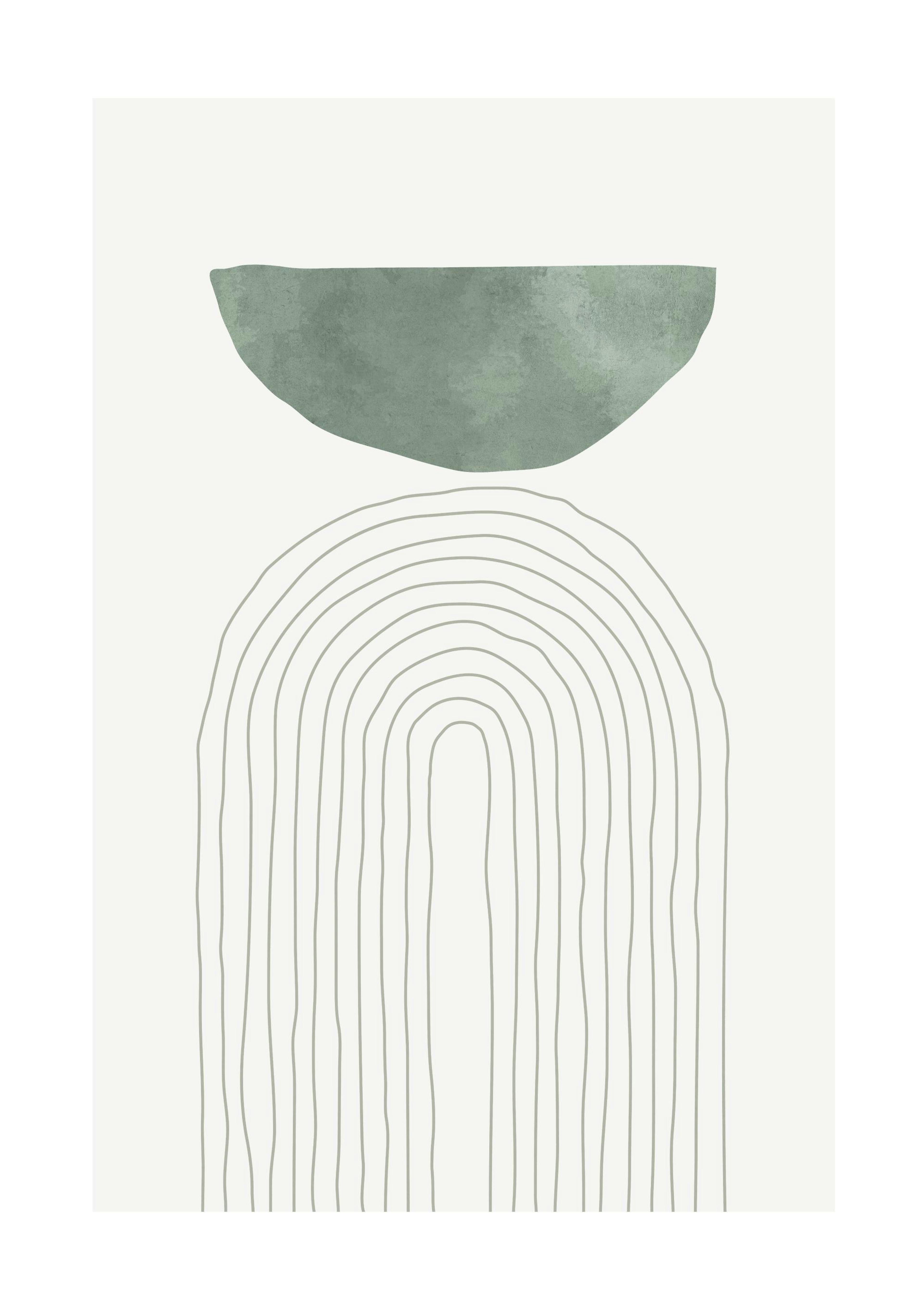 Groene Boog Illustratie No1 Poster 0