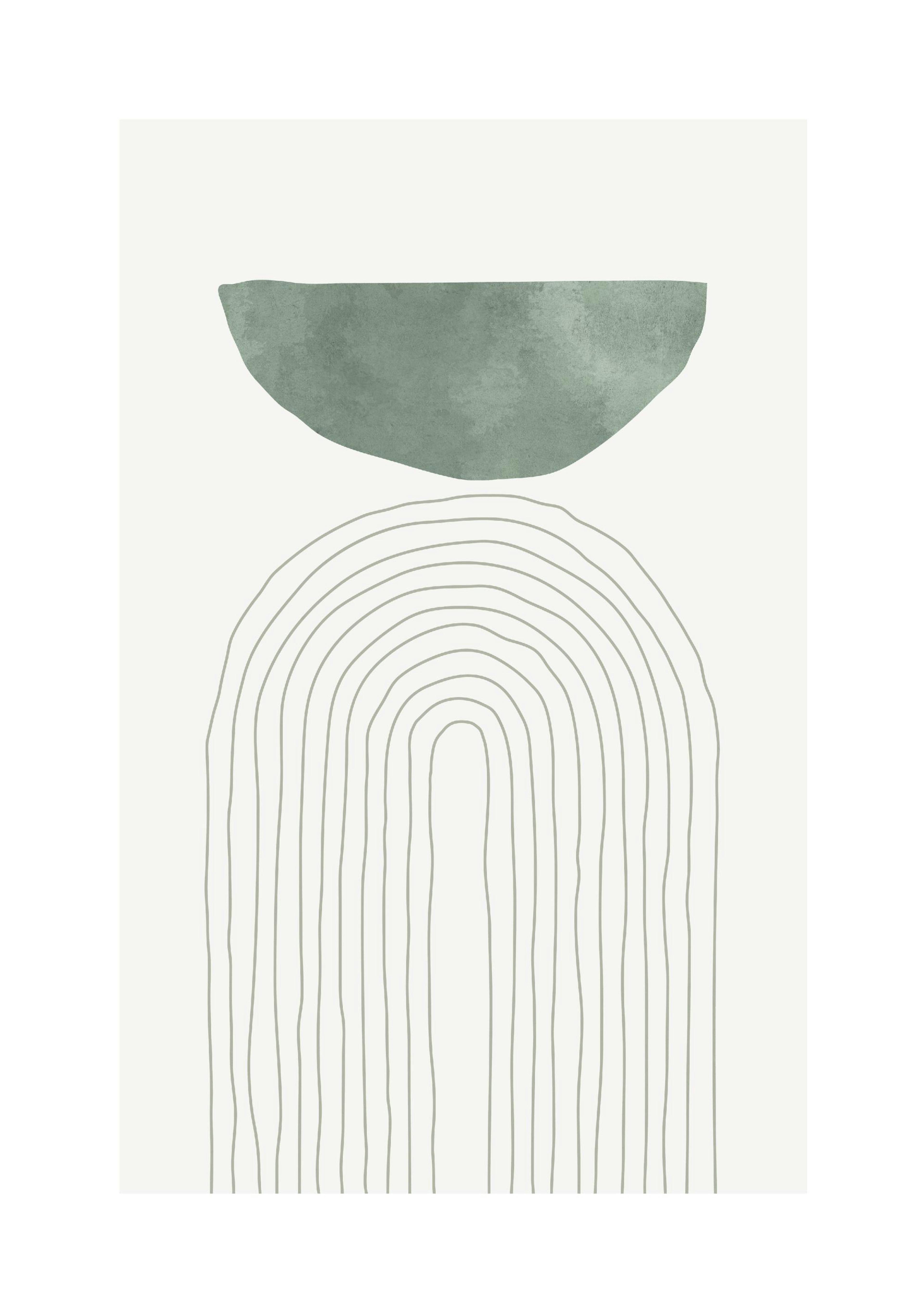 Grüner Bogen Illustration Nr1 Poster thumbnail