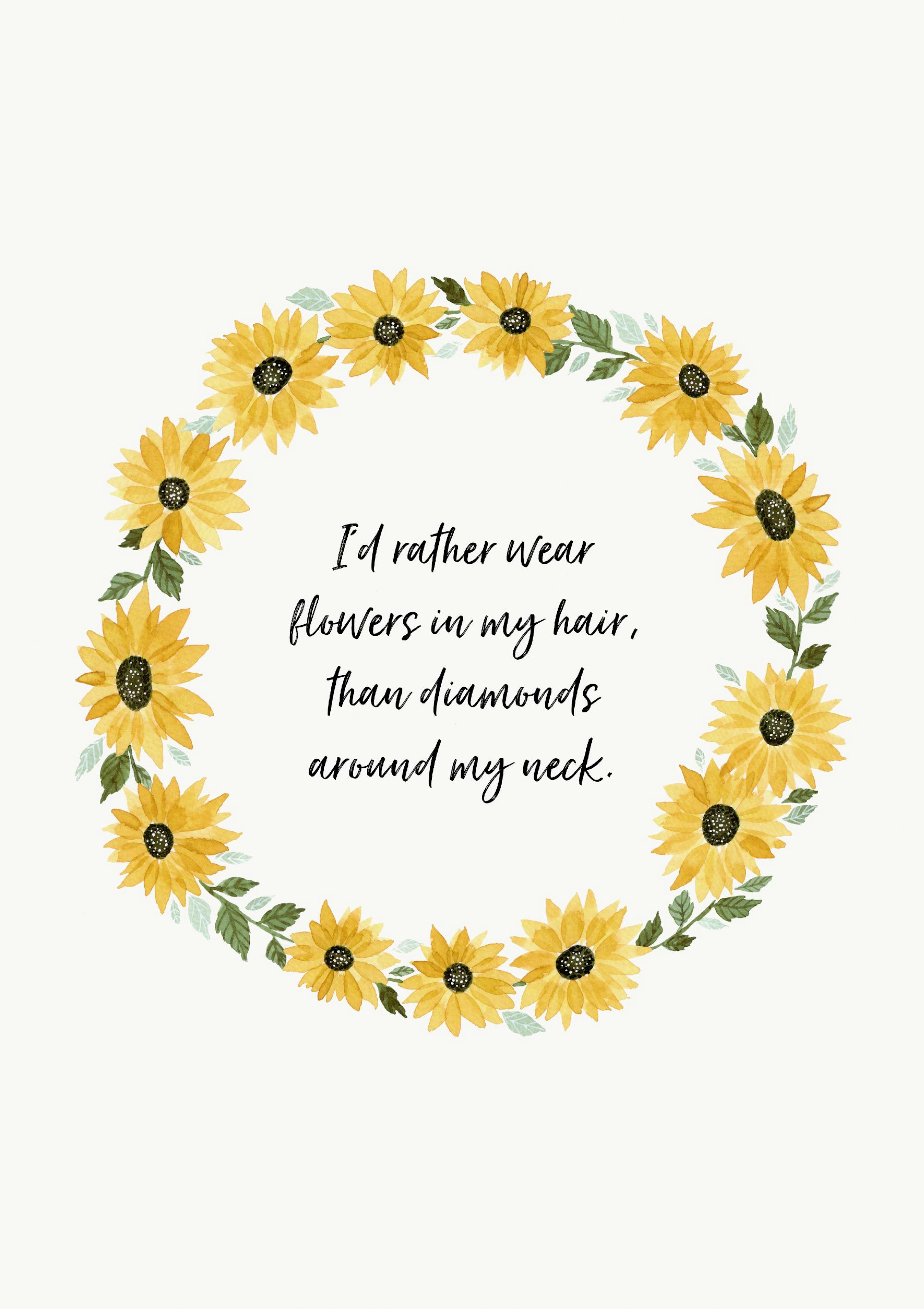 Bloemen in mijn Haar Poster thumbnail