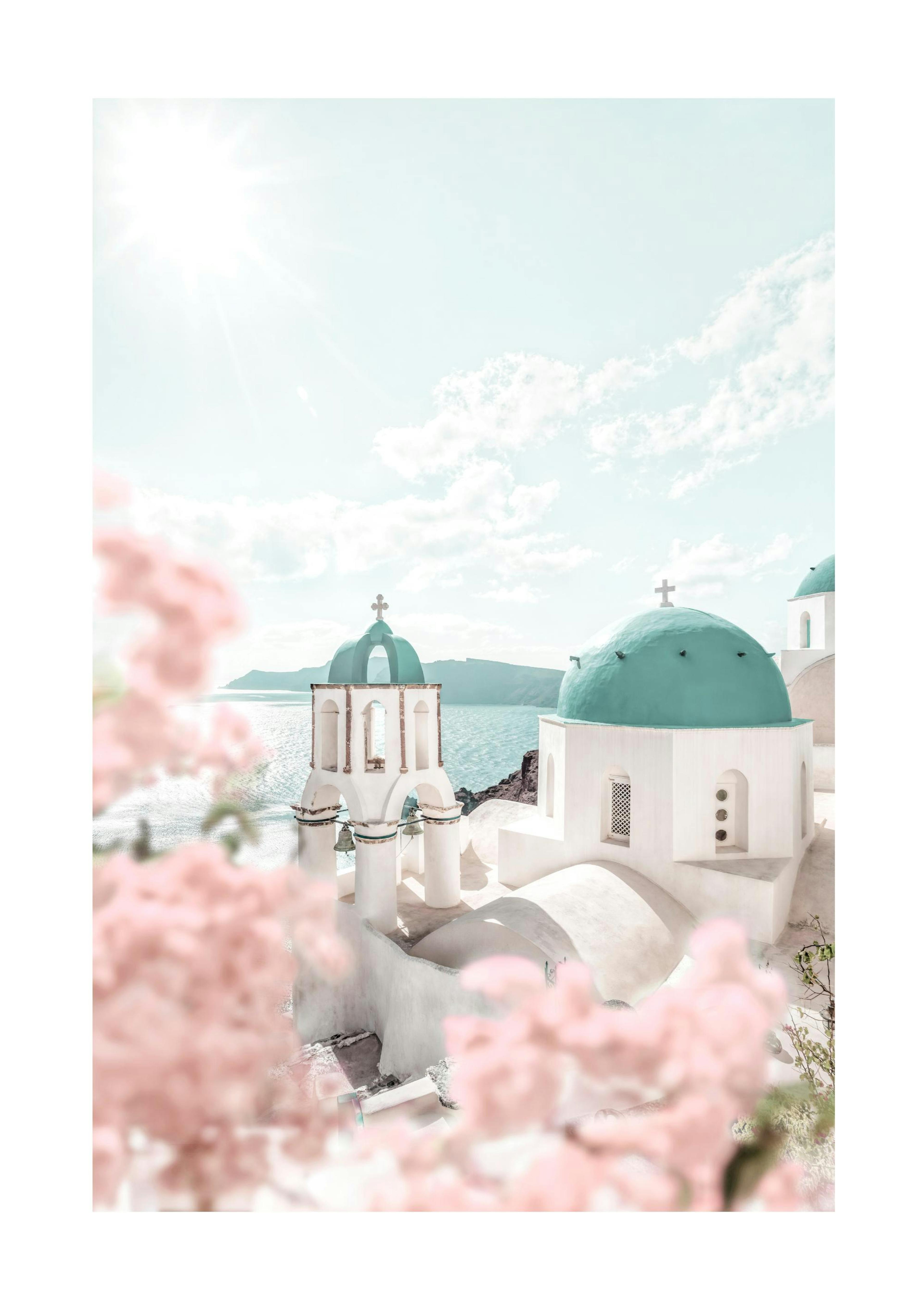 Blooming Santorini Poster 0