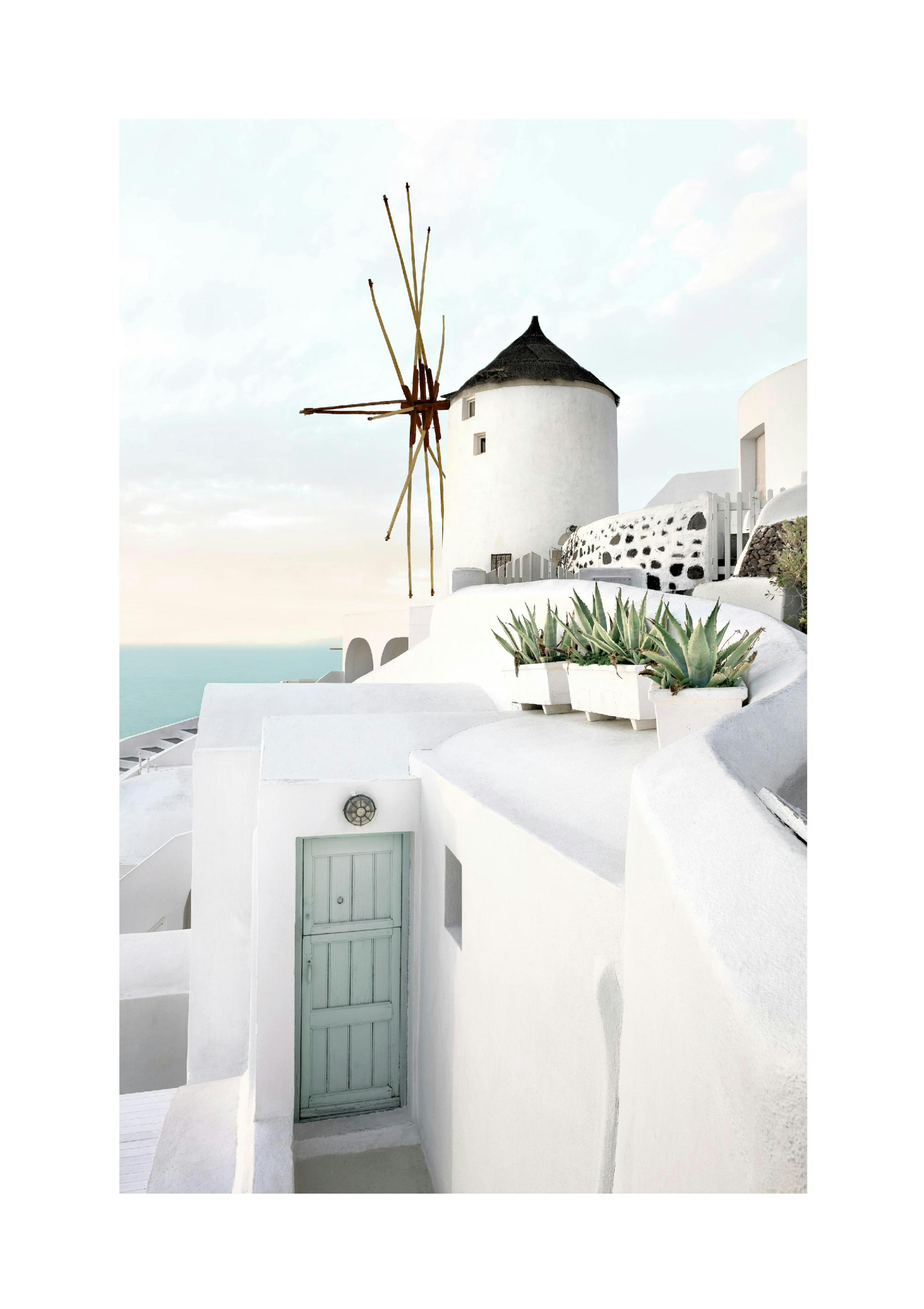 Santorini View Poster thumbnail