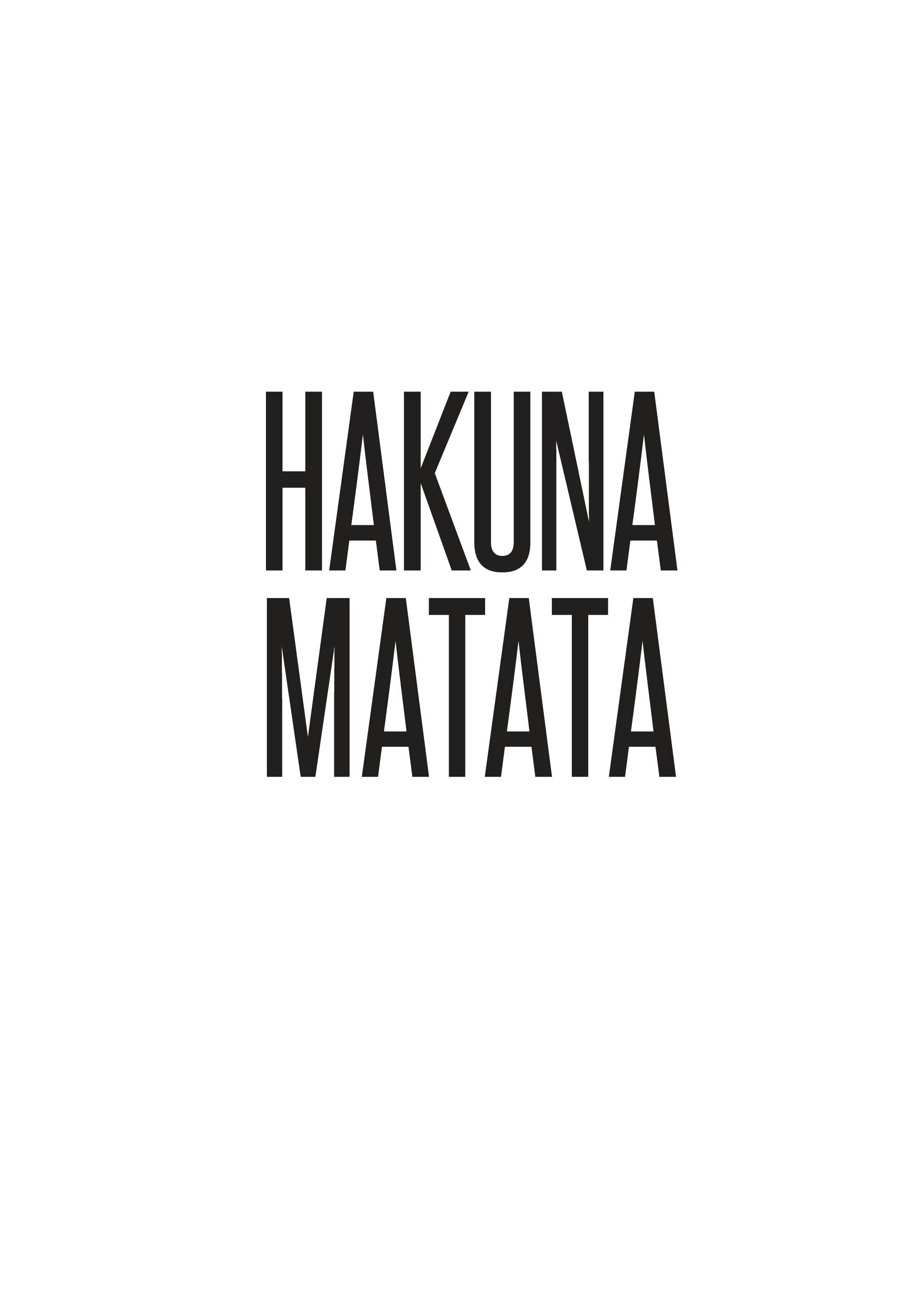 Plakat Hakuna Matata (21x30 cm) - Poster Store
