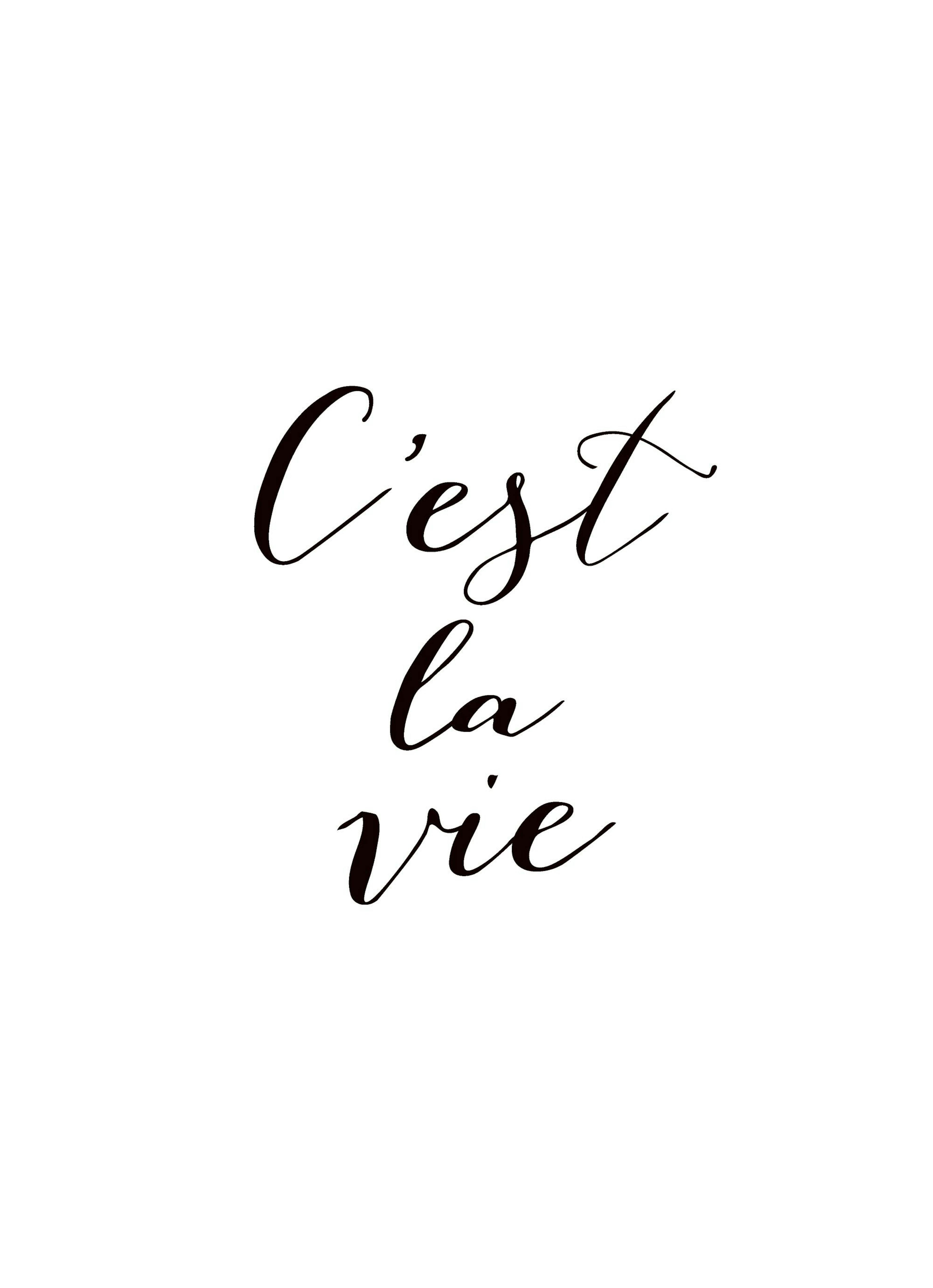 C'Est La Vie Poster thumbnail