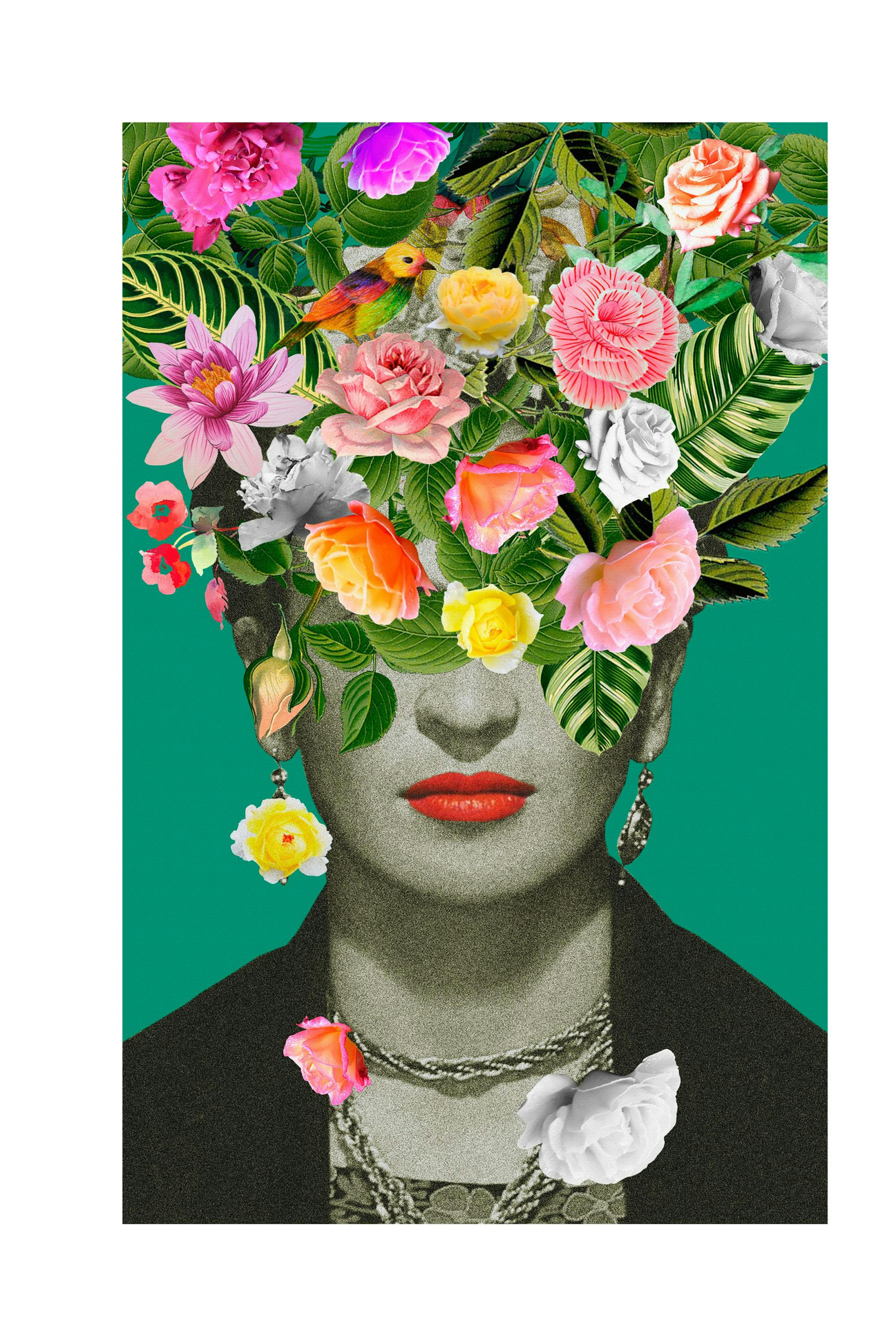 Frida floral Poster thumbnail