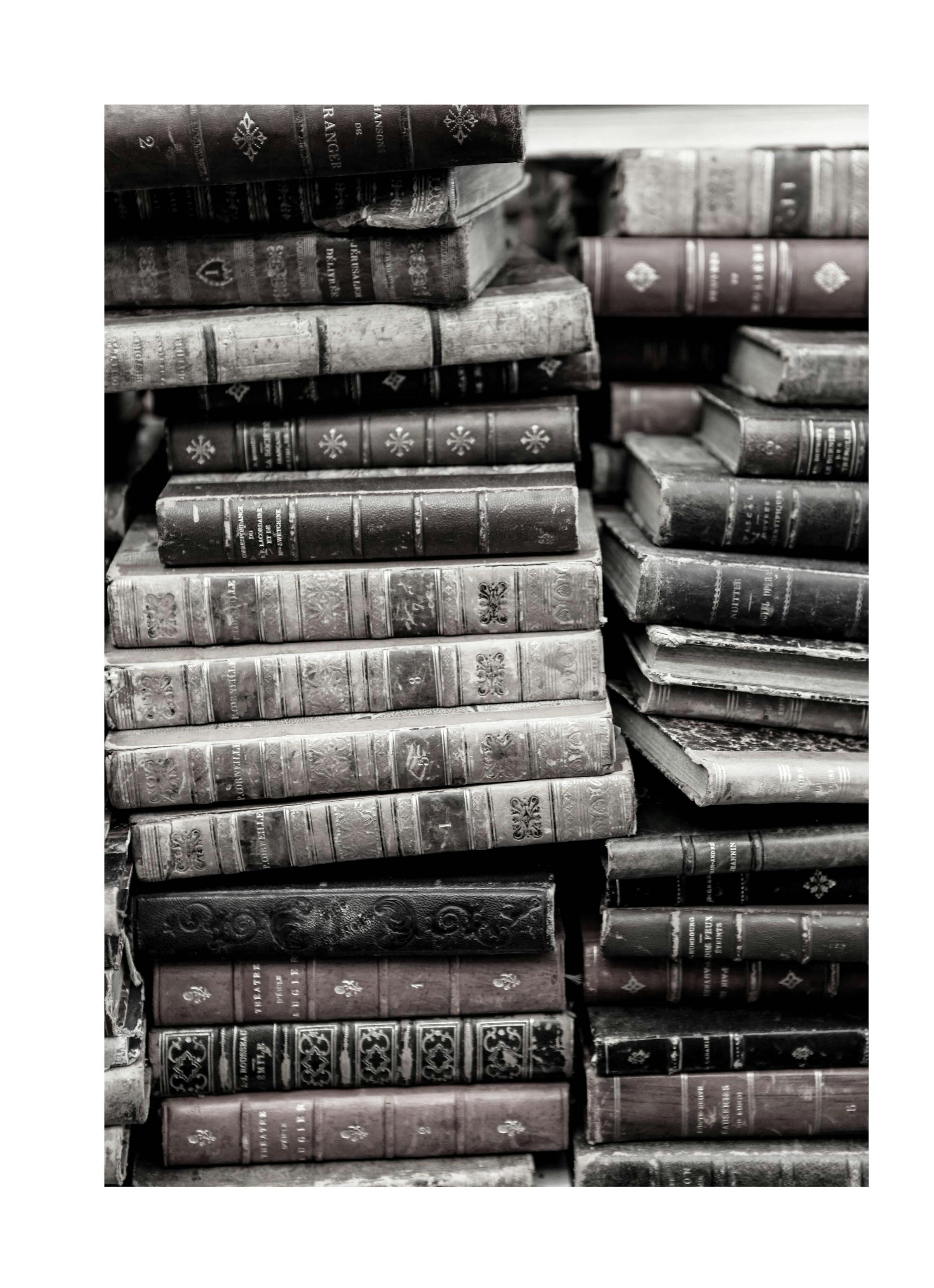 Old Books Print by Magdalena Martin thumbnail