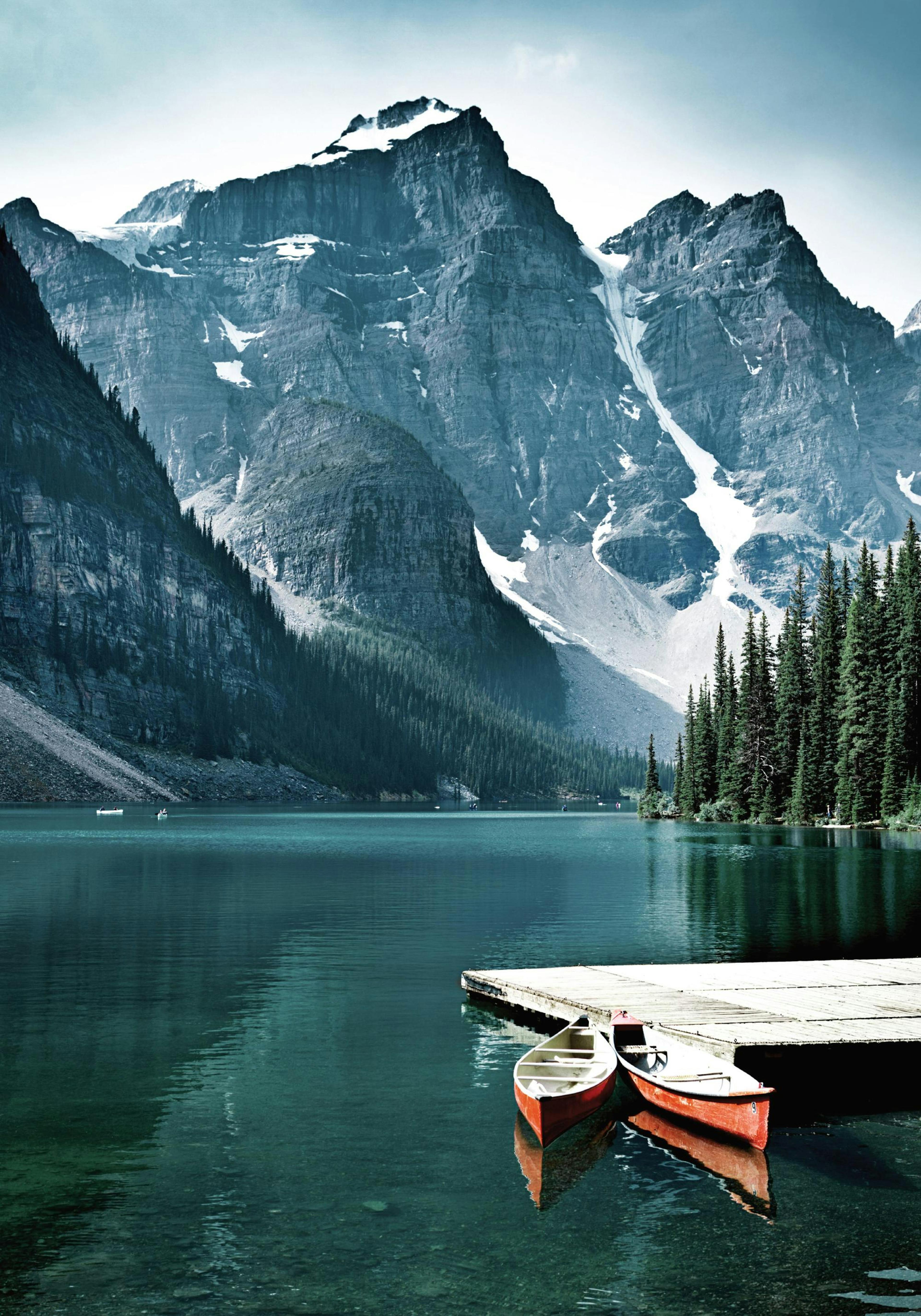 Canoes in the Lake Poster thumbnail