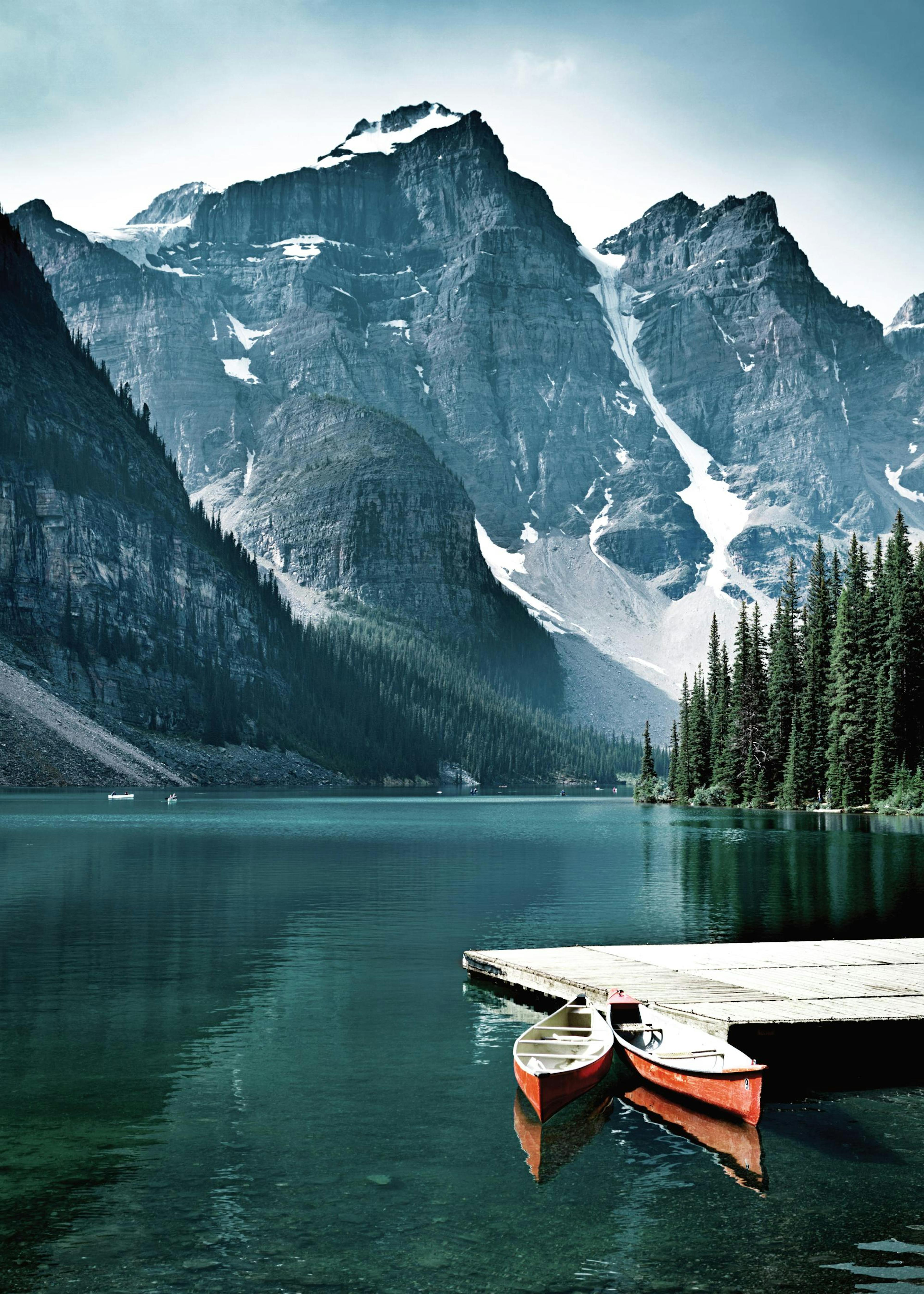 Canoes in the Lake Poster 0