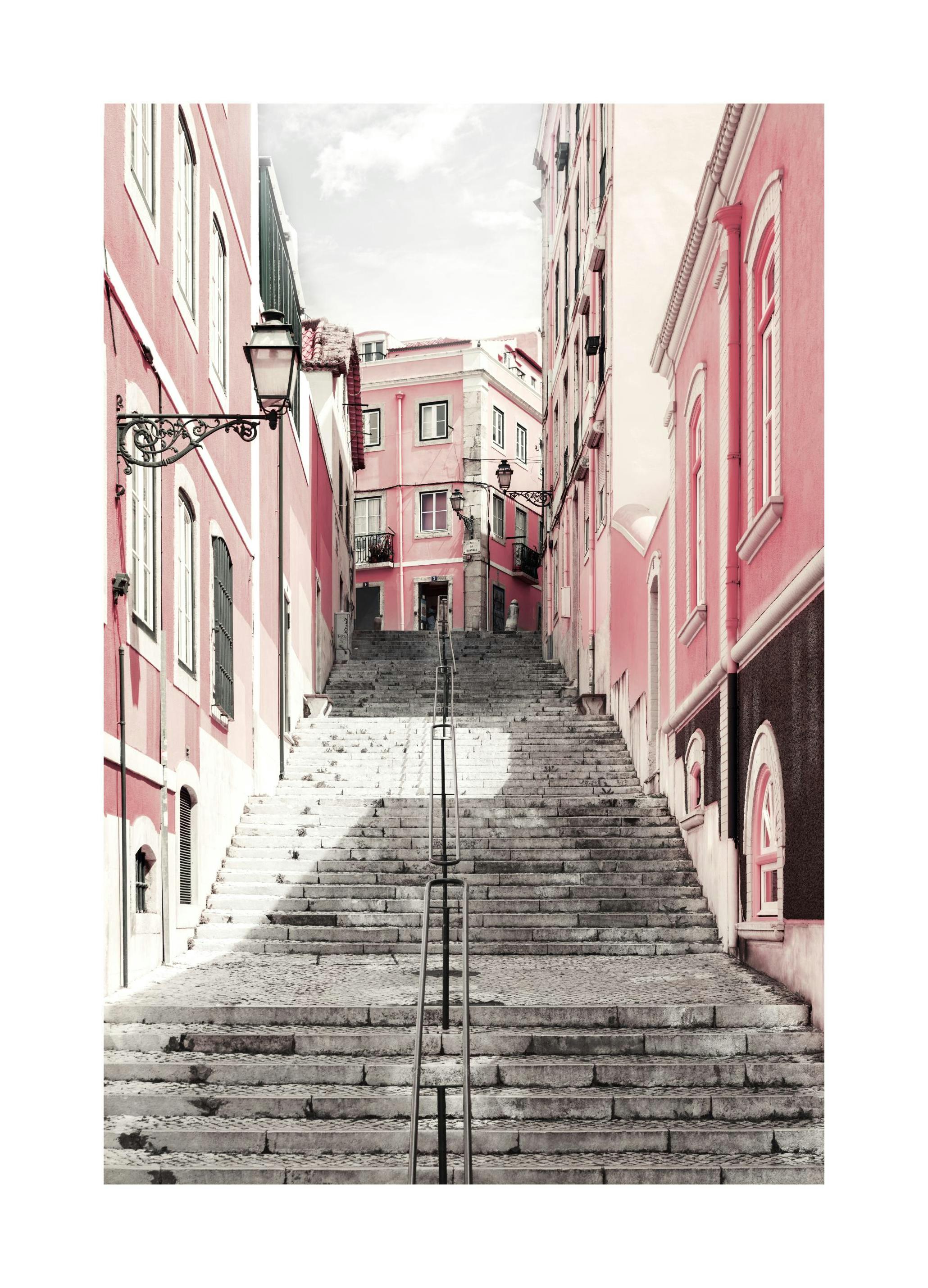 Pink Street Poster (50x70 cm) - Poster Store