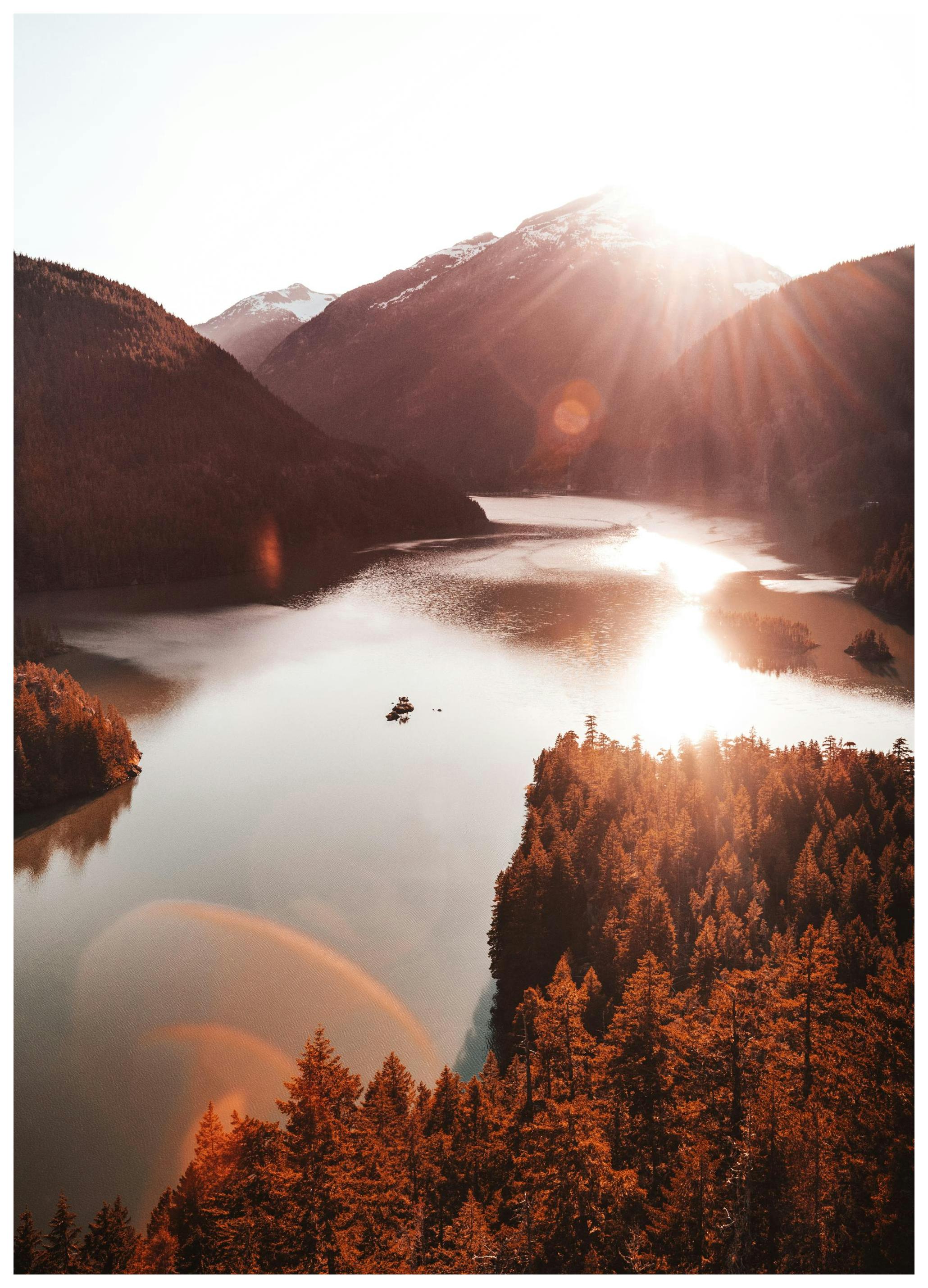 Diablo Lake Poster (70x100 cm) - Poster Store