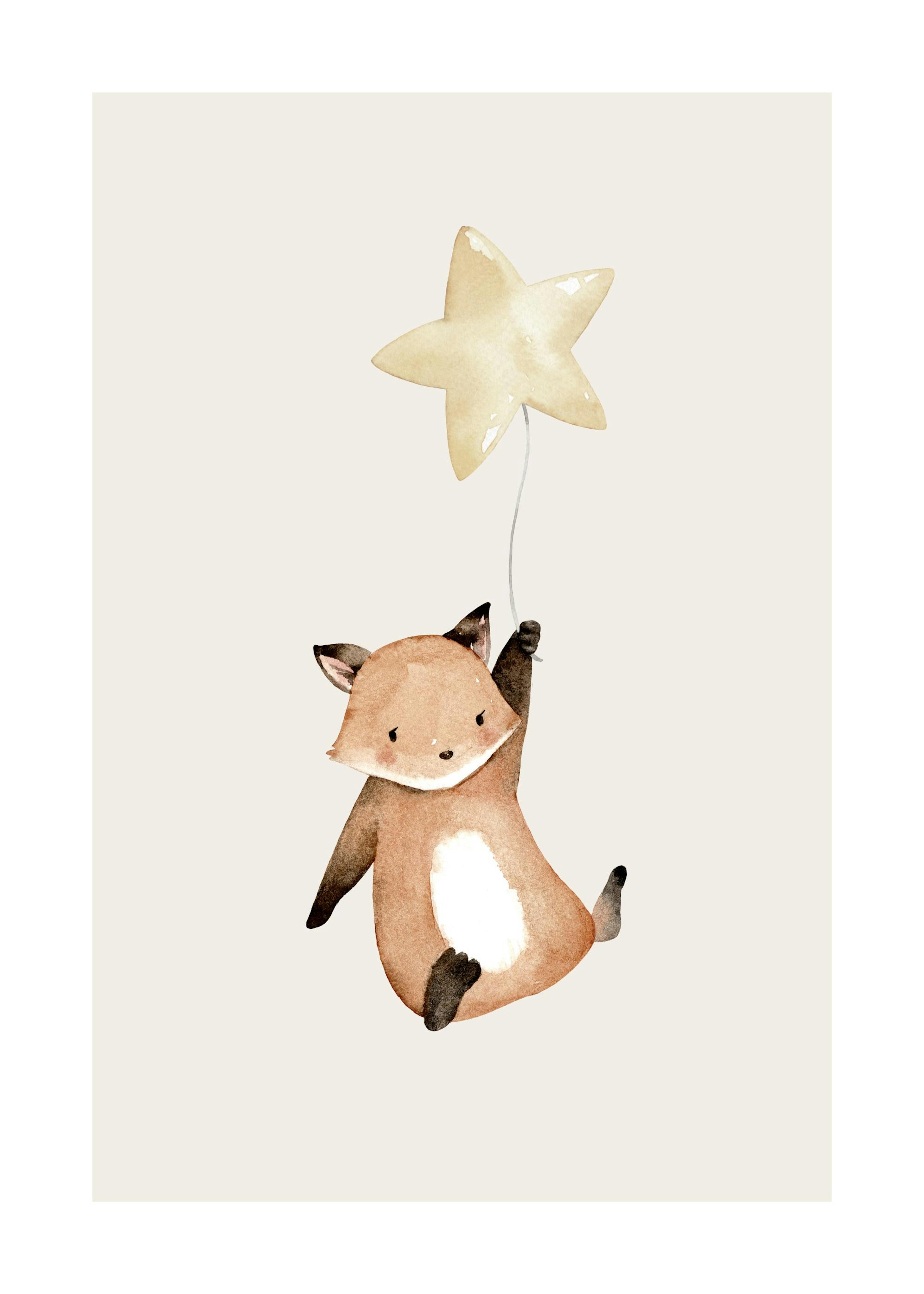 Star Balloon Fox. Affiche 0