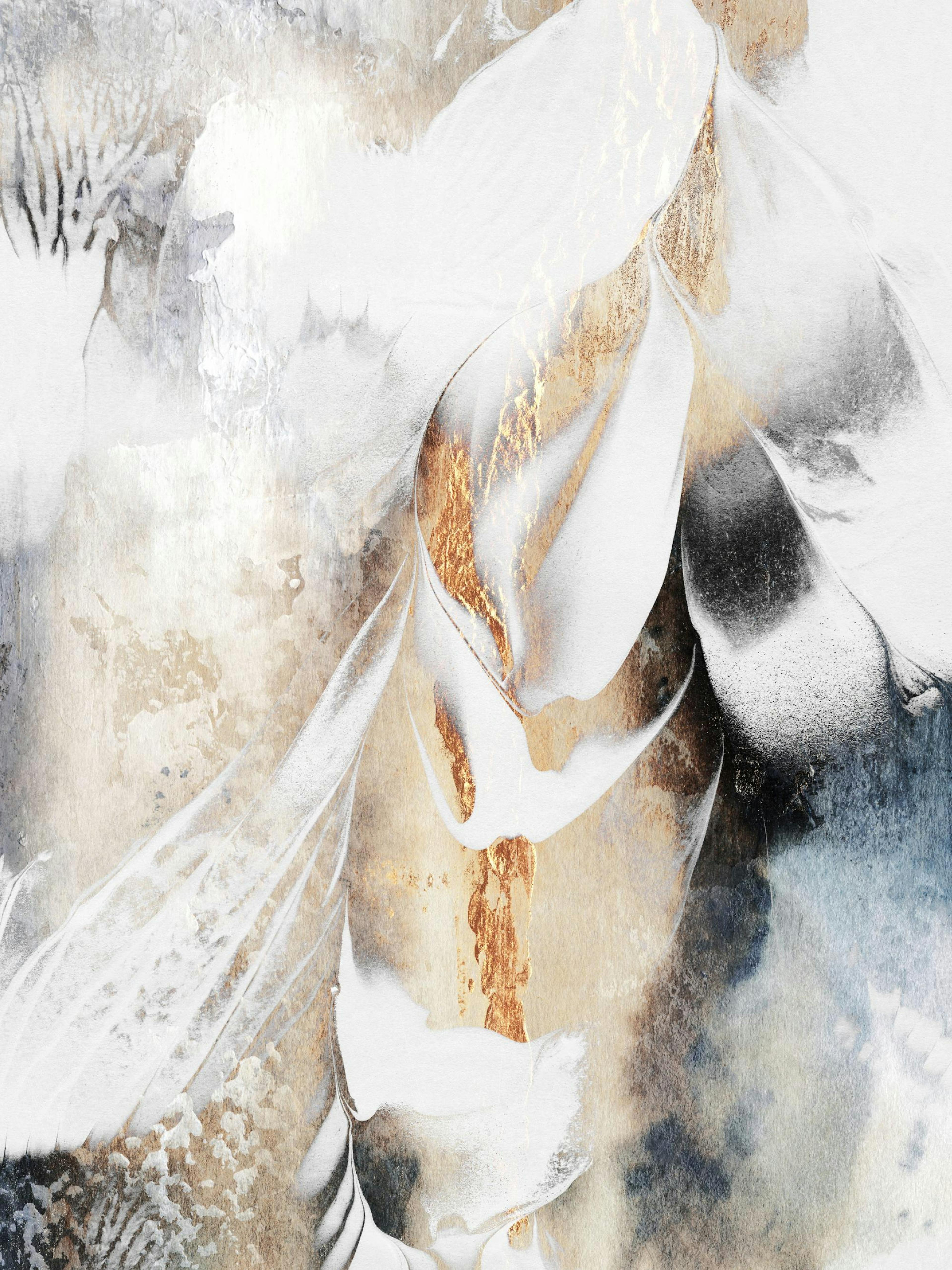 Black And Gold Veins Poster thumbnail