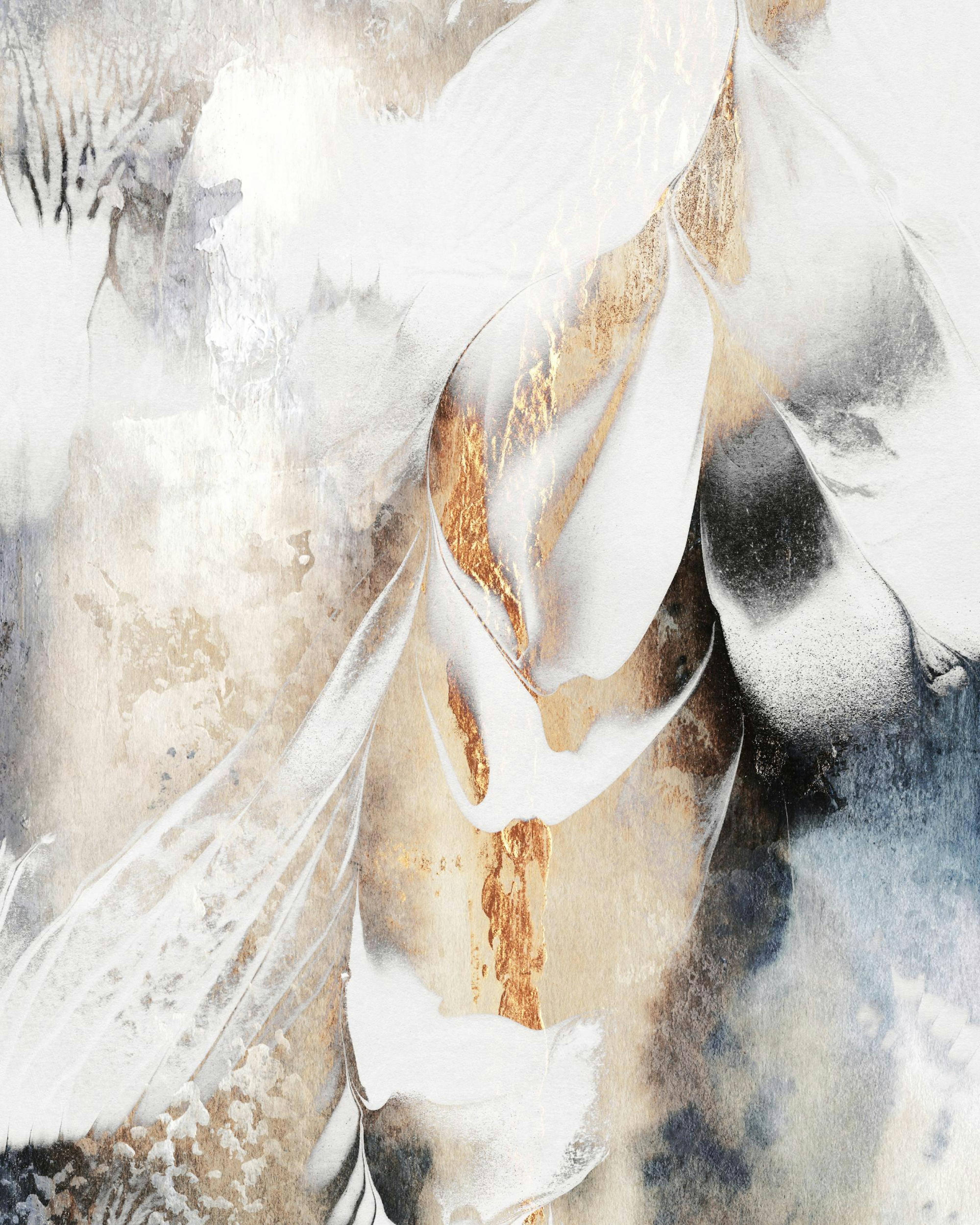 Black And Gold Veins Poster thumbnail