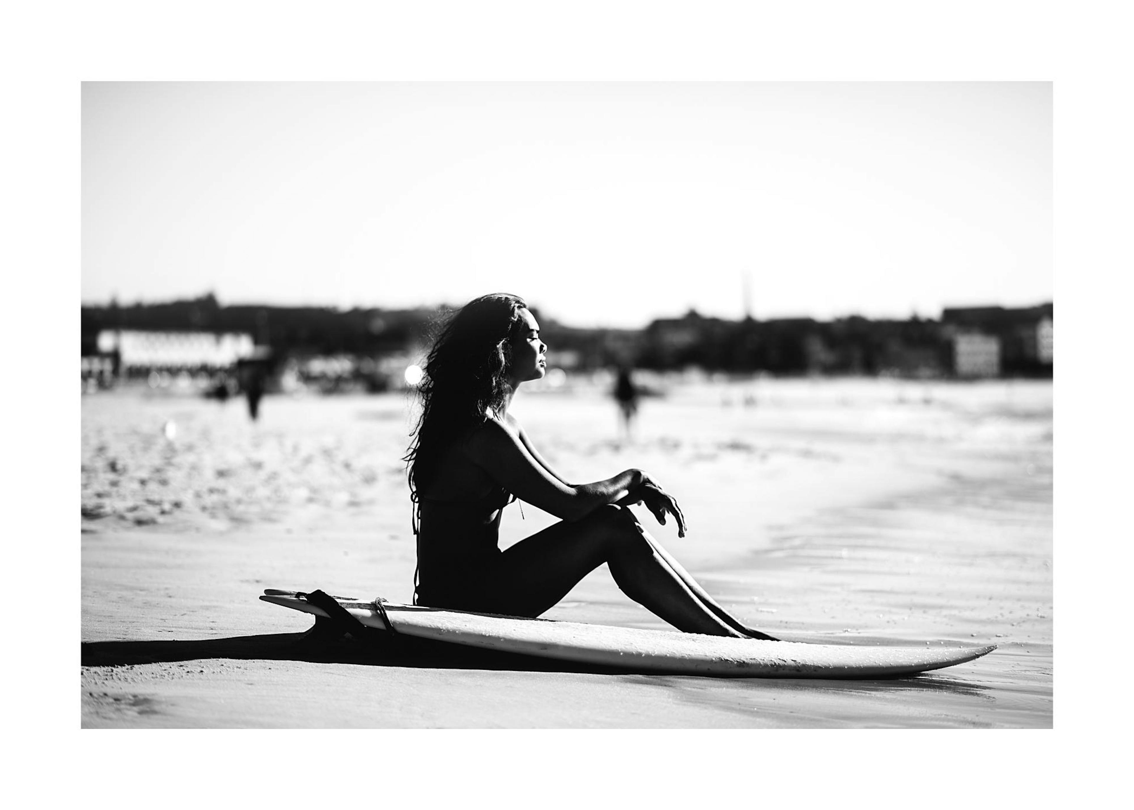 Surfer on the Beach Poster 0