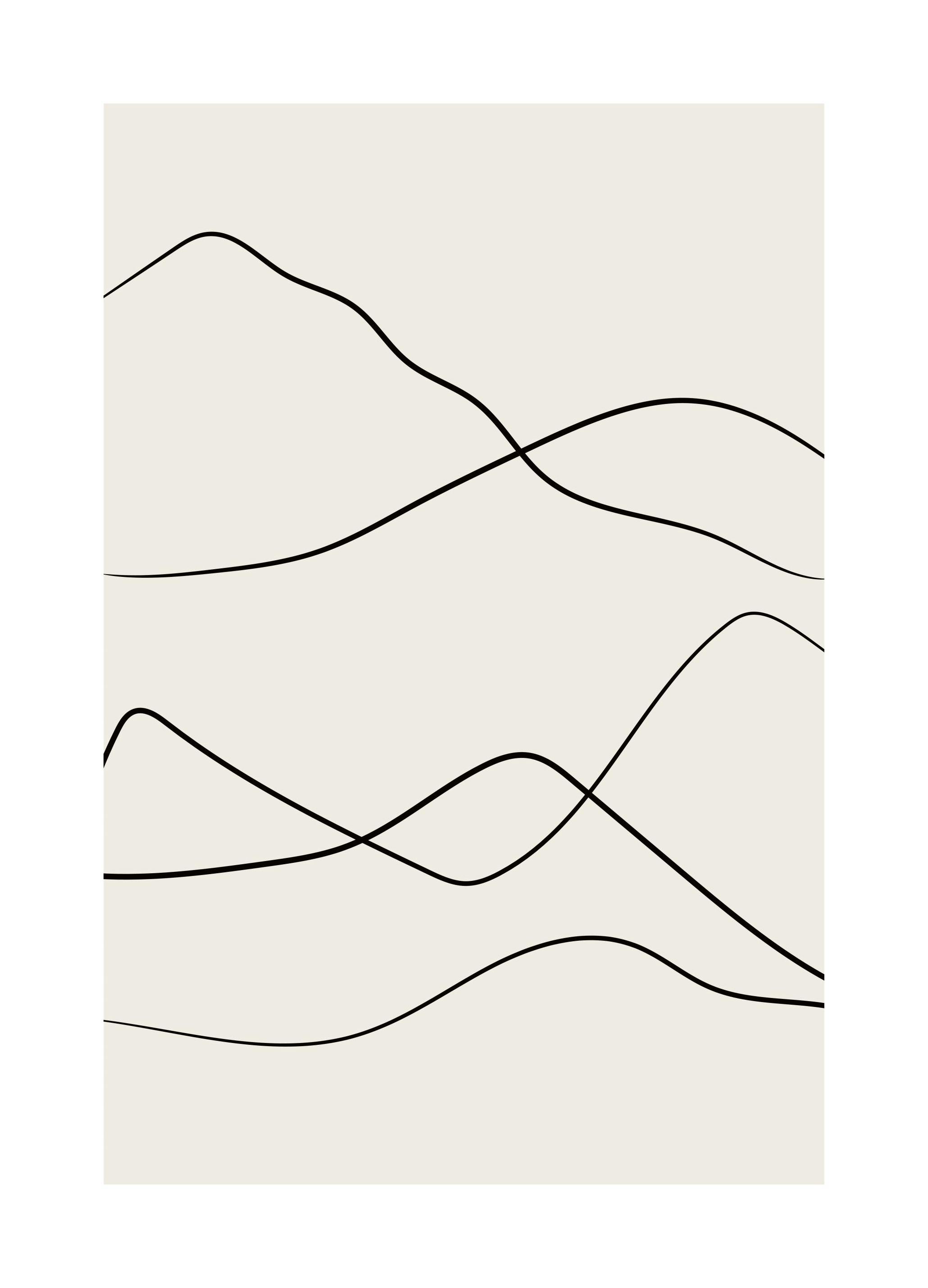 Desert Lines No2 Poster (50x70 cm) - Poster Store