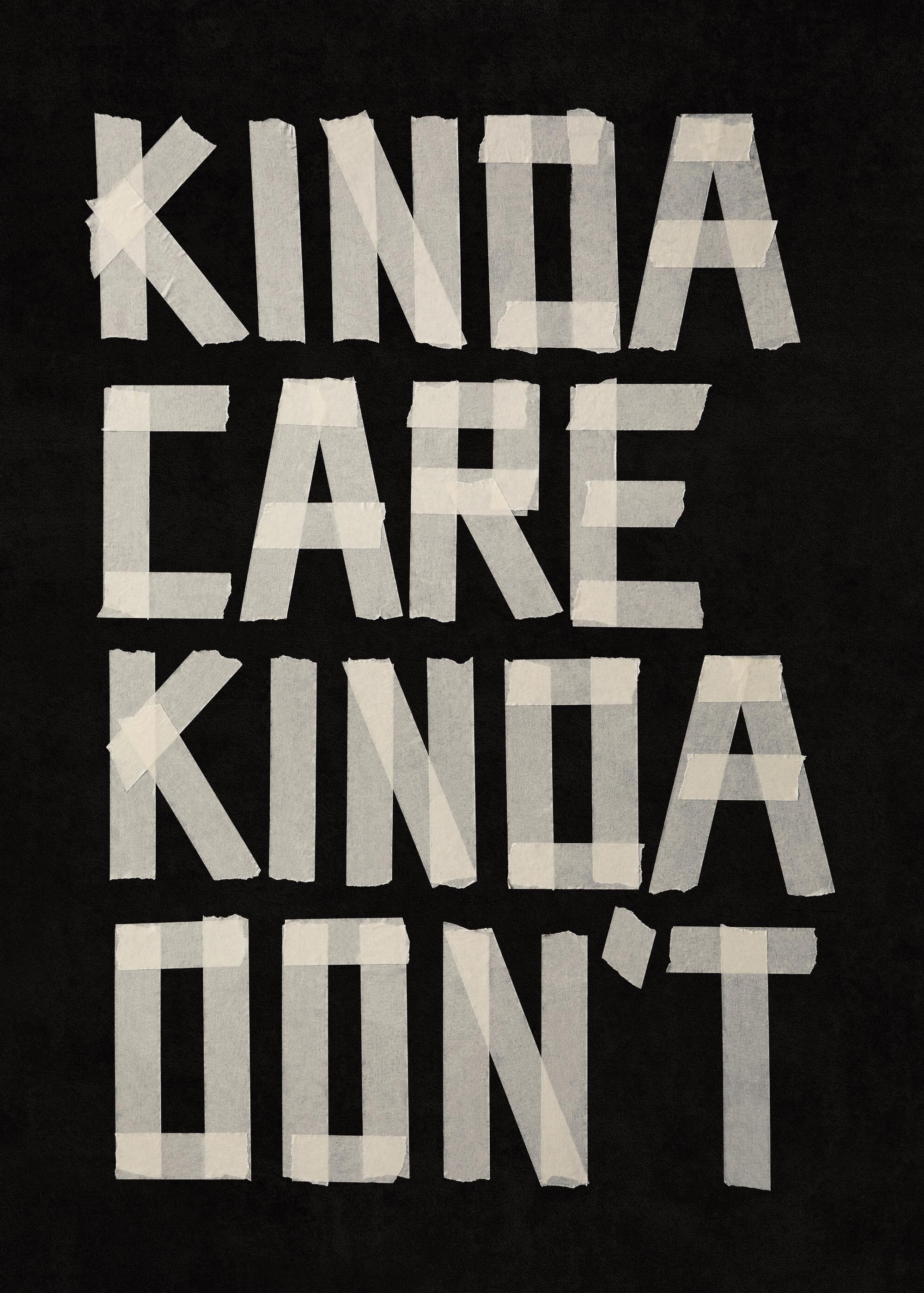Postre Sorete Kinda Care, Kinda Dont Street Art Poster | Poster Store UK