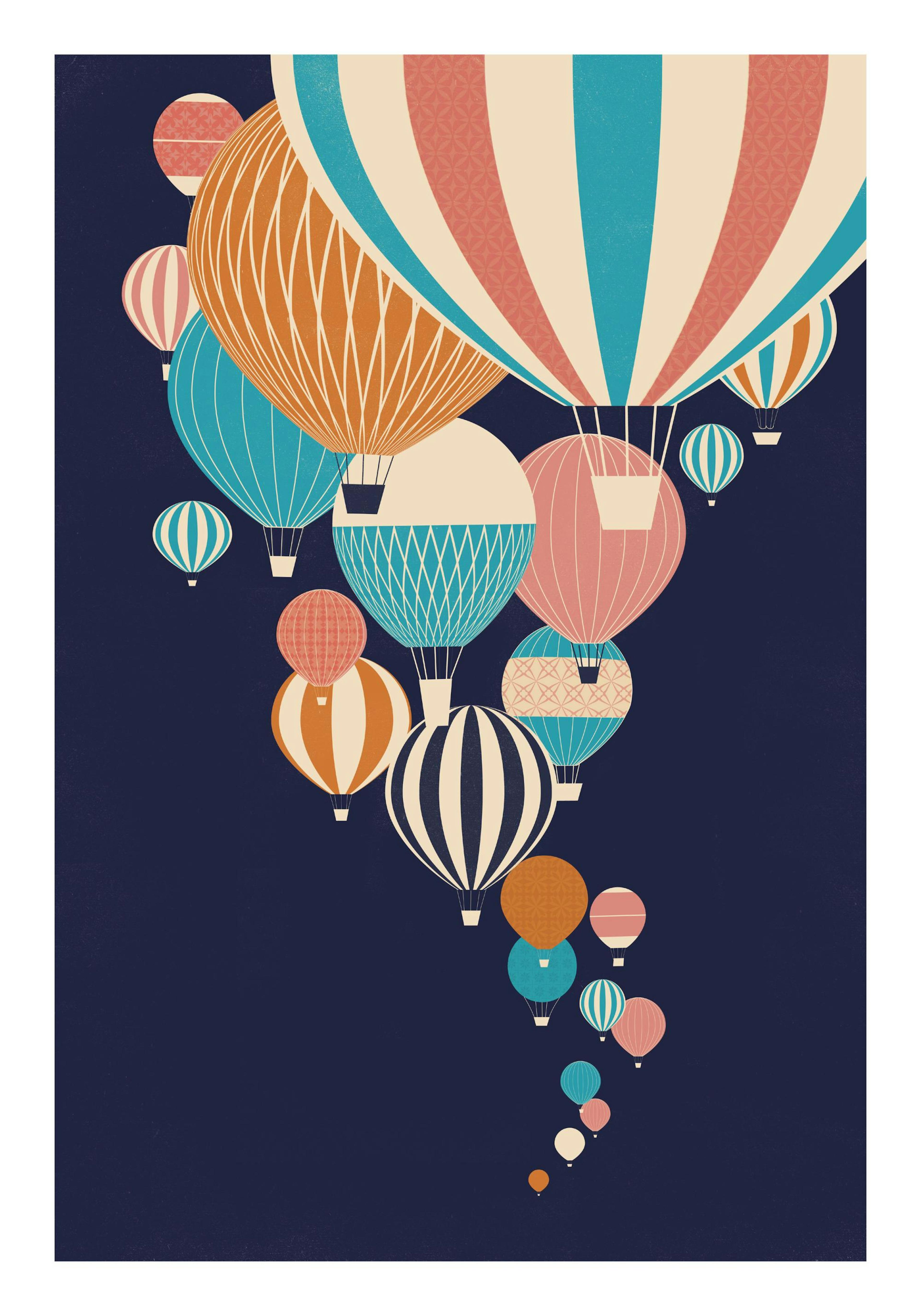 Balloons in the Sky Poster thumbnail