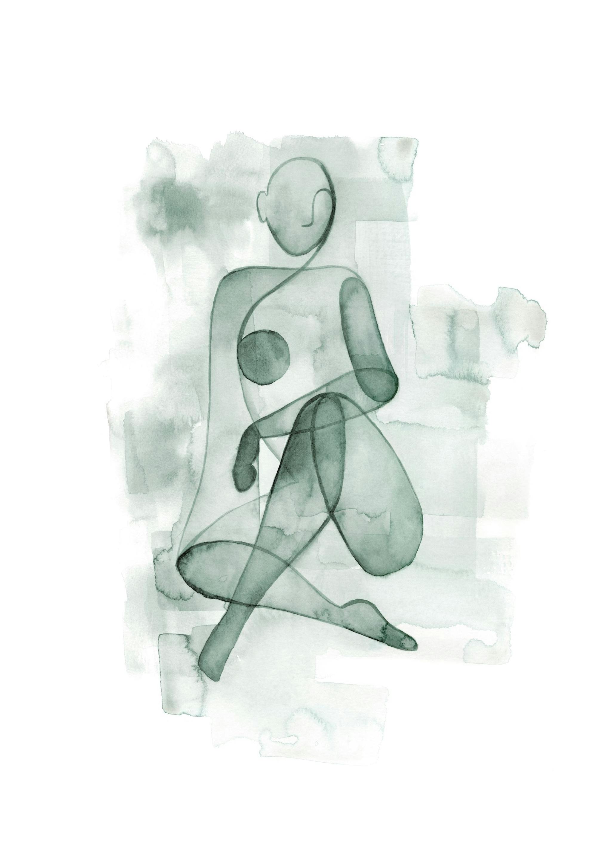 Prints Watercolor Figure No1 Poster (50x70 cm) - Poster Store