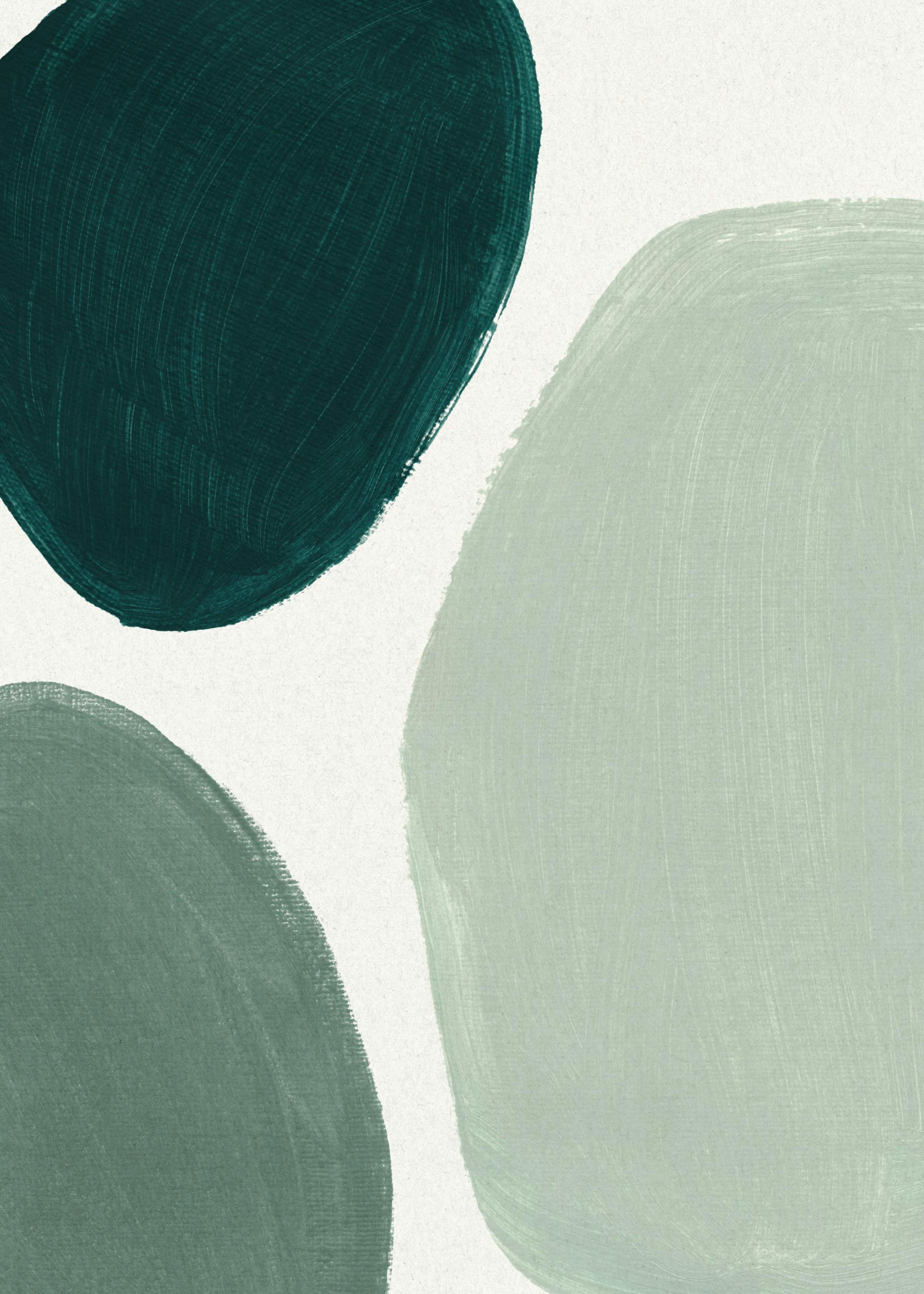 Green Shapes No2 Poster 0