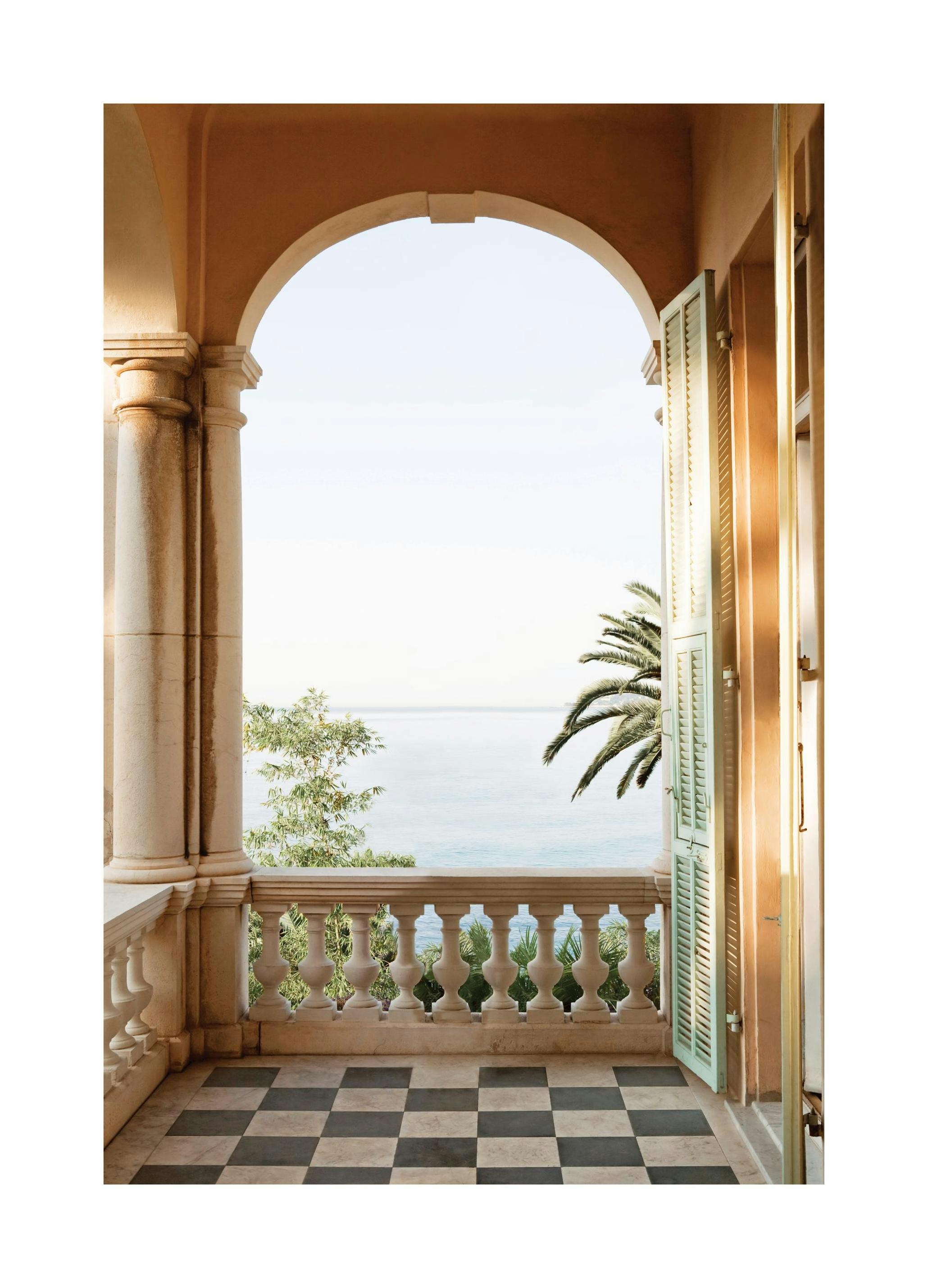 Balkong vid Medelhavet Poster (30x40 cm) - Poster Store