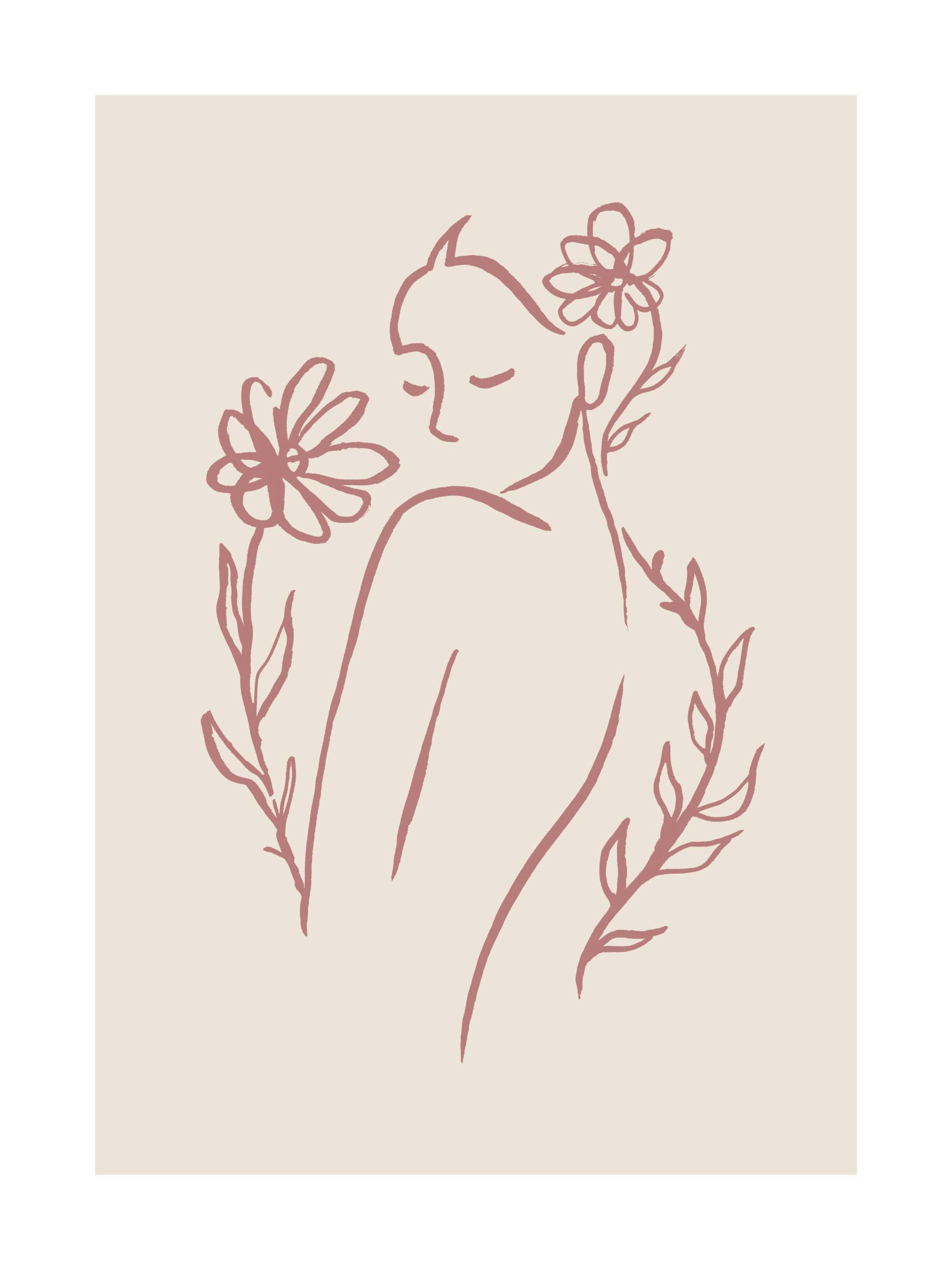 Flower Girl Lines No1 Poster thumbnail