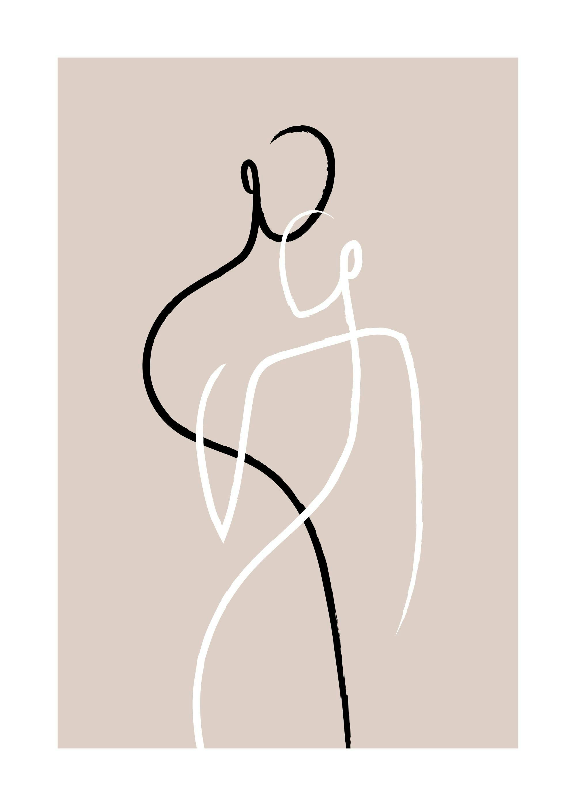 Czarno-białe linie nr 2 Plakat 0