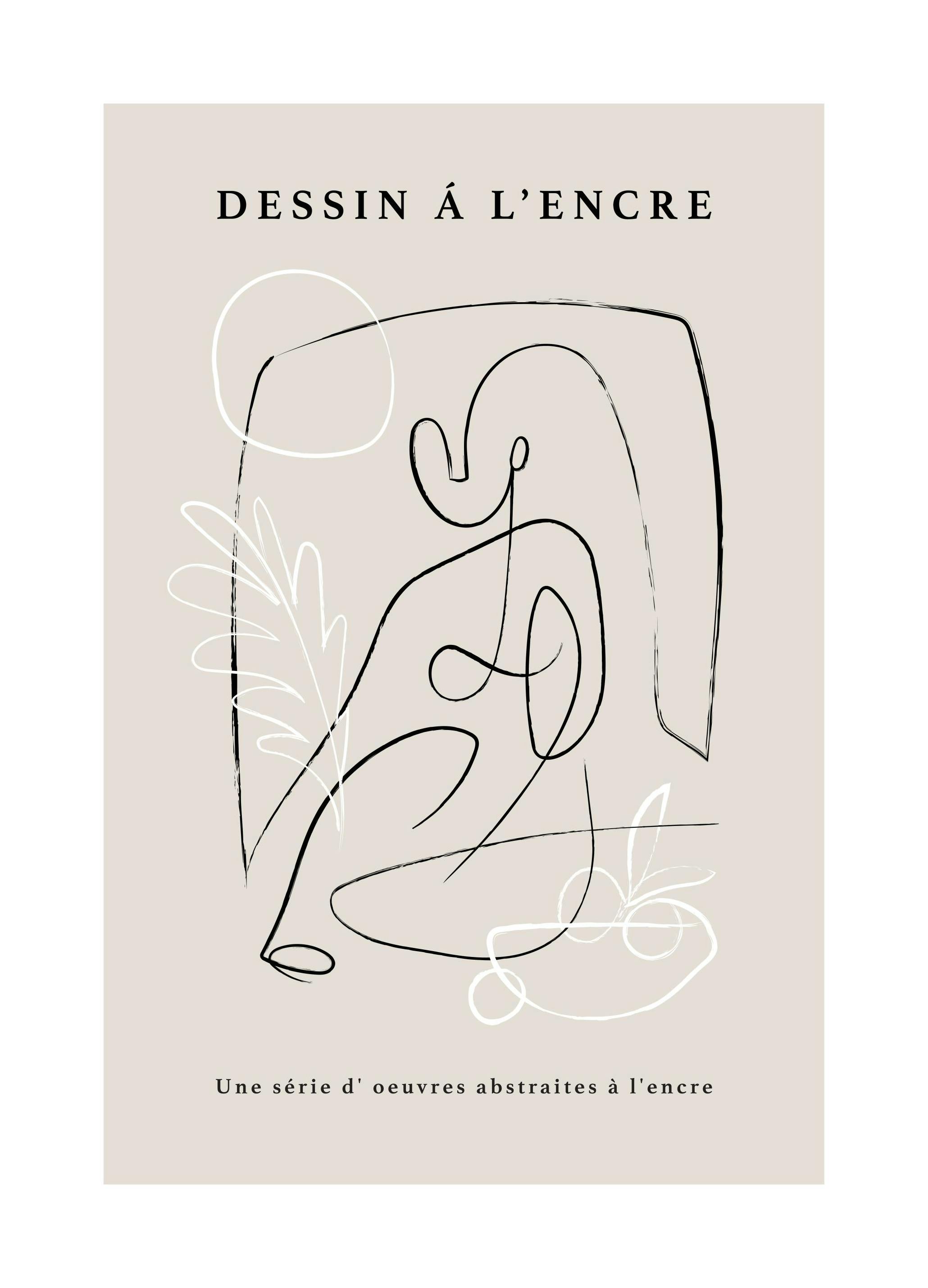 French Sketch No2 Poster (30x40 cm) - Poster Store
