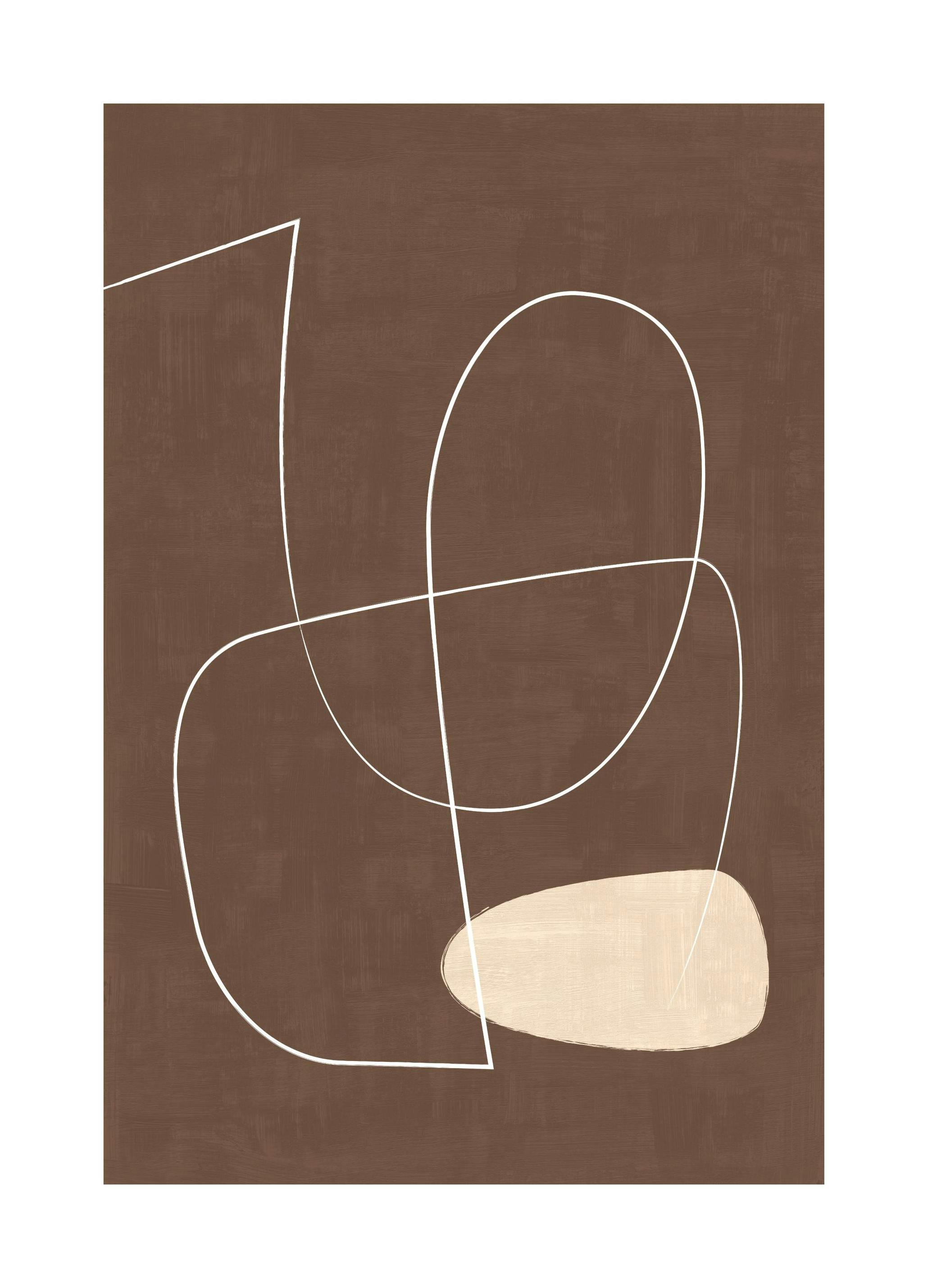 Kasztanowa linia Plakat (50x70 cm) - Poster Store