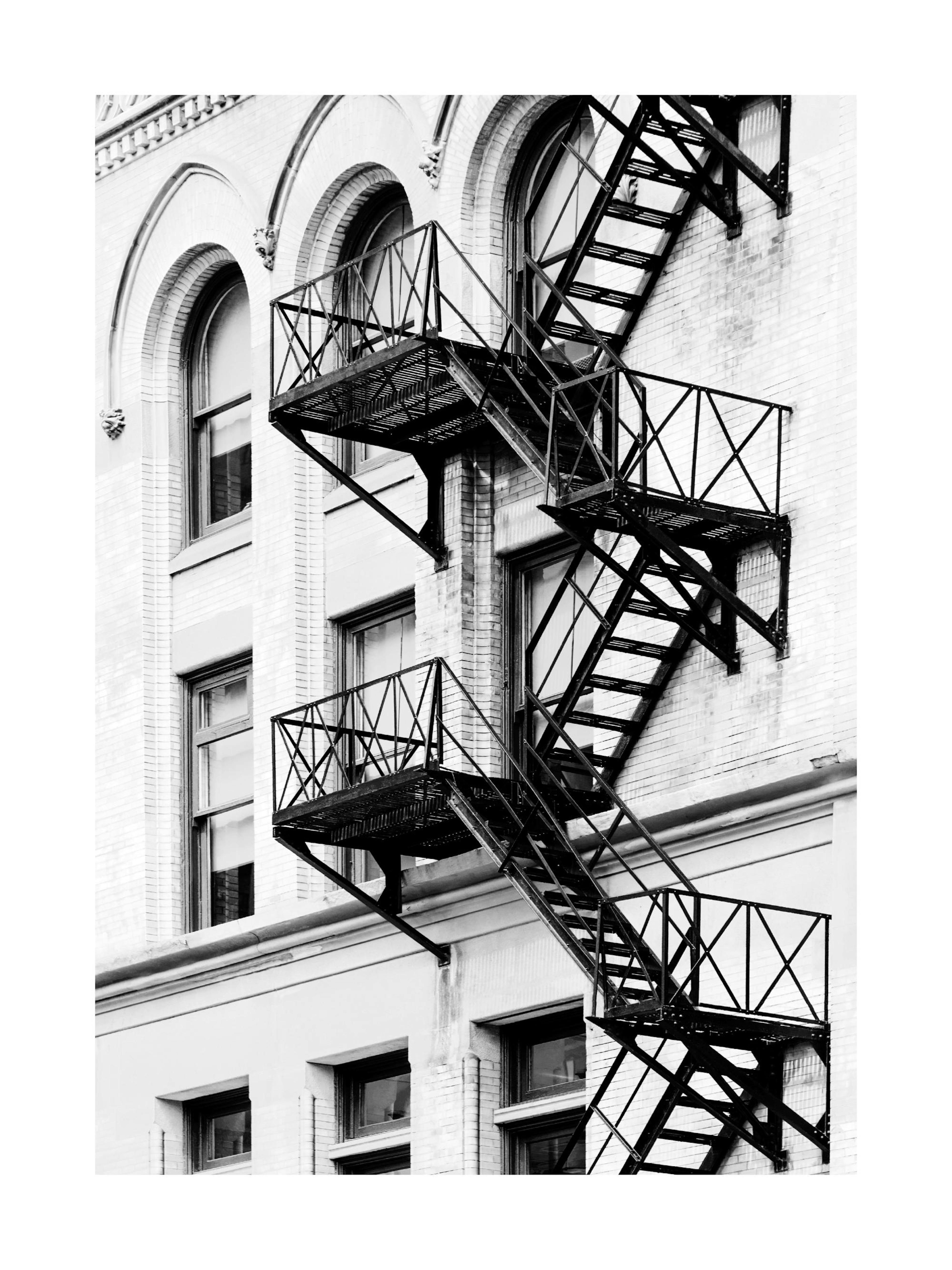 New York Feuertreppe Poster thumbnail