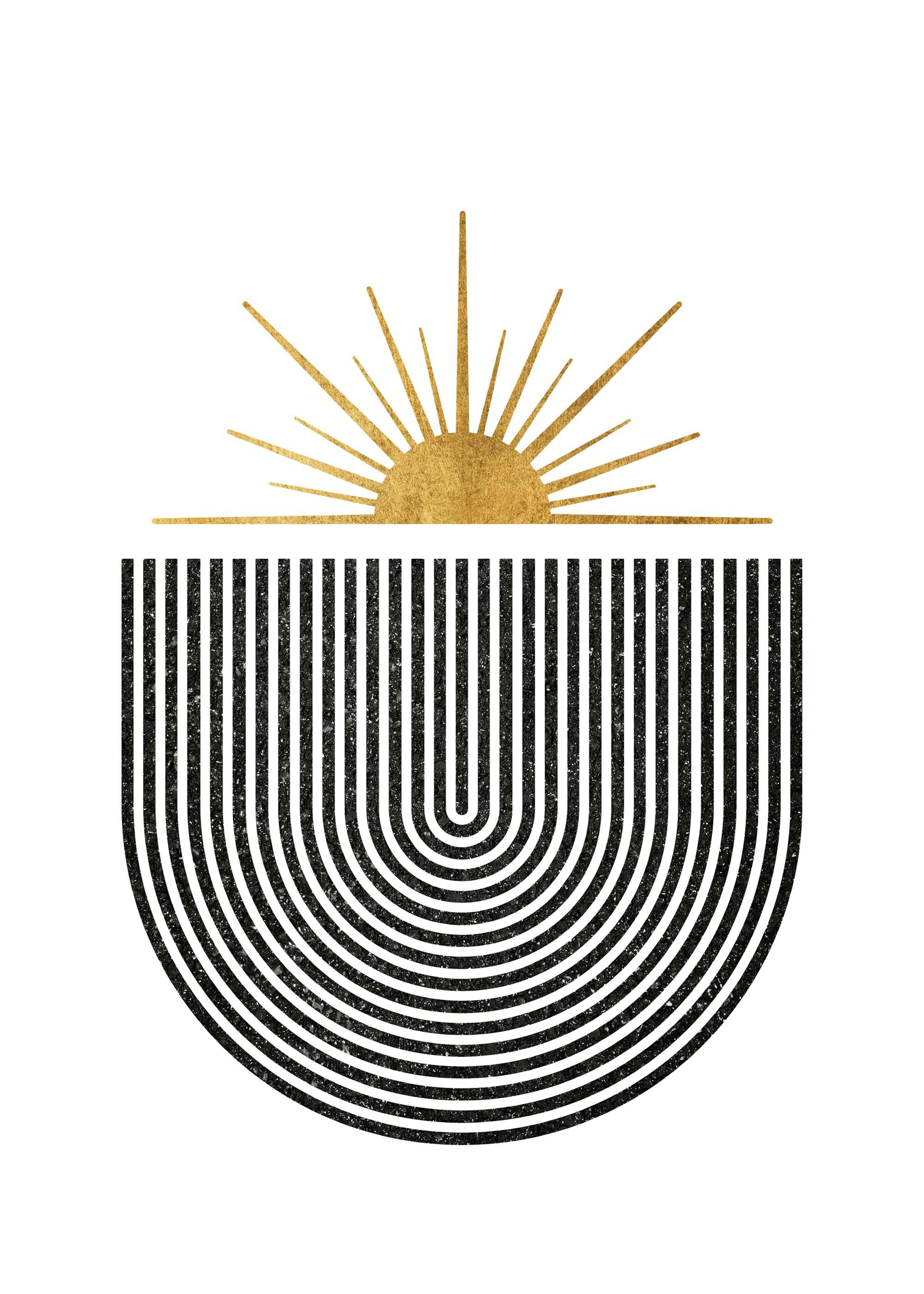 Złoty wschód słońca Plakat 0