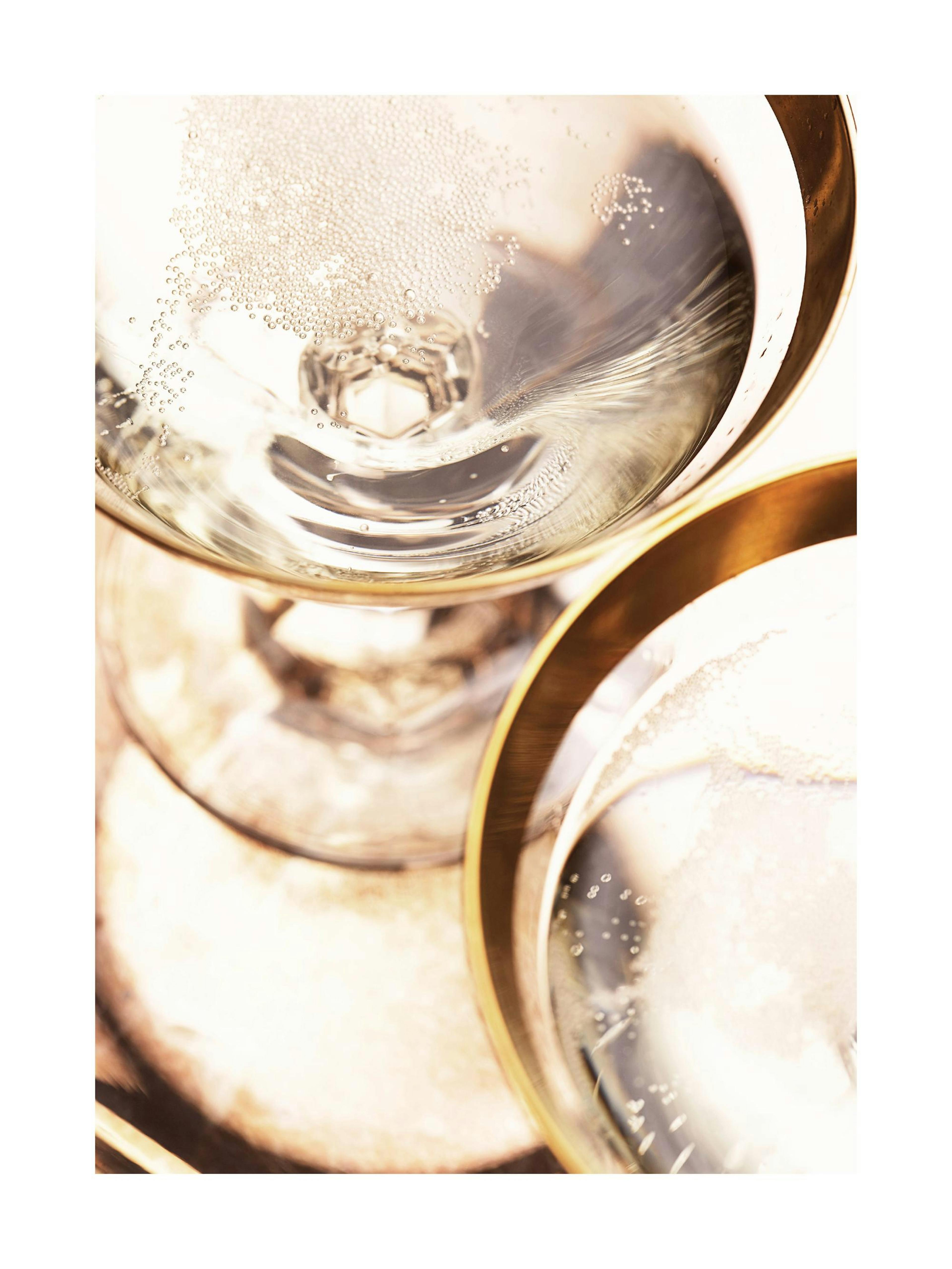 Gylden Champagne Plakat thumbnail