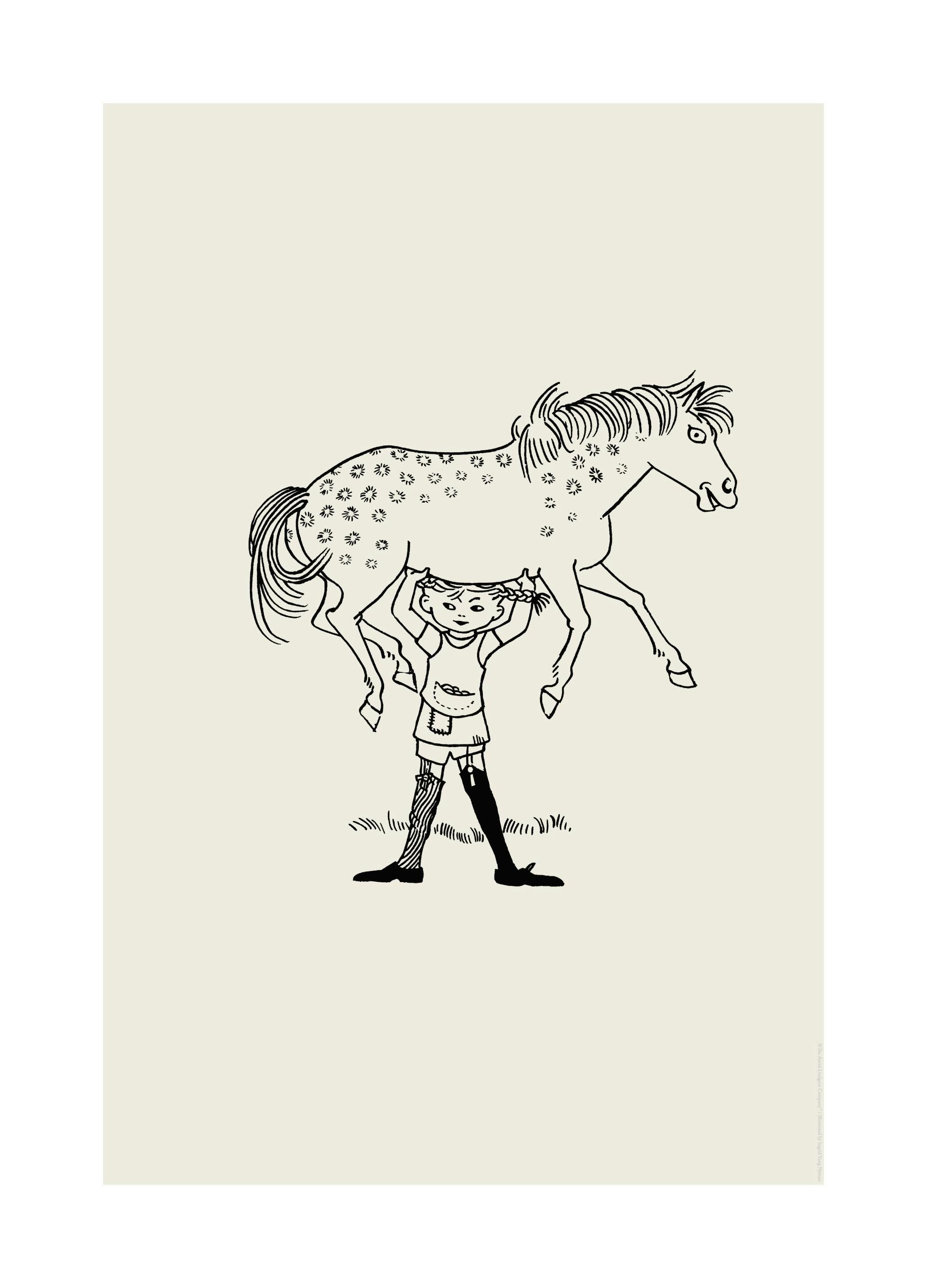 Pippi Langkous Nr.1 (21x30 cm) - Poster Store