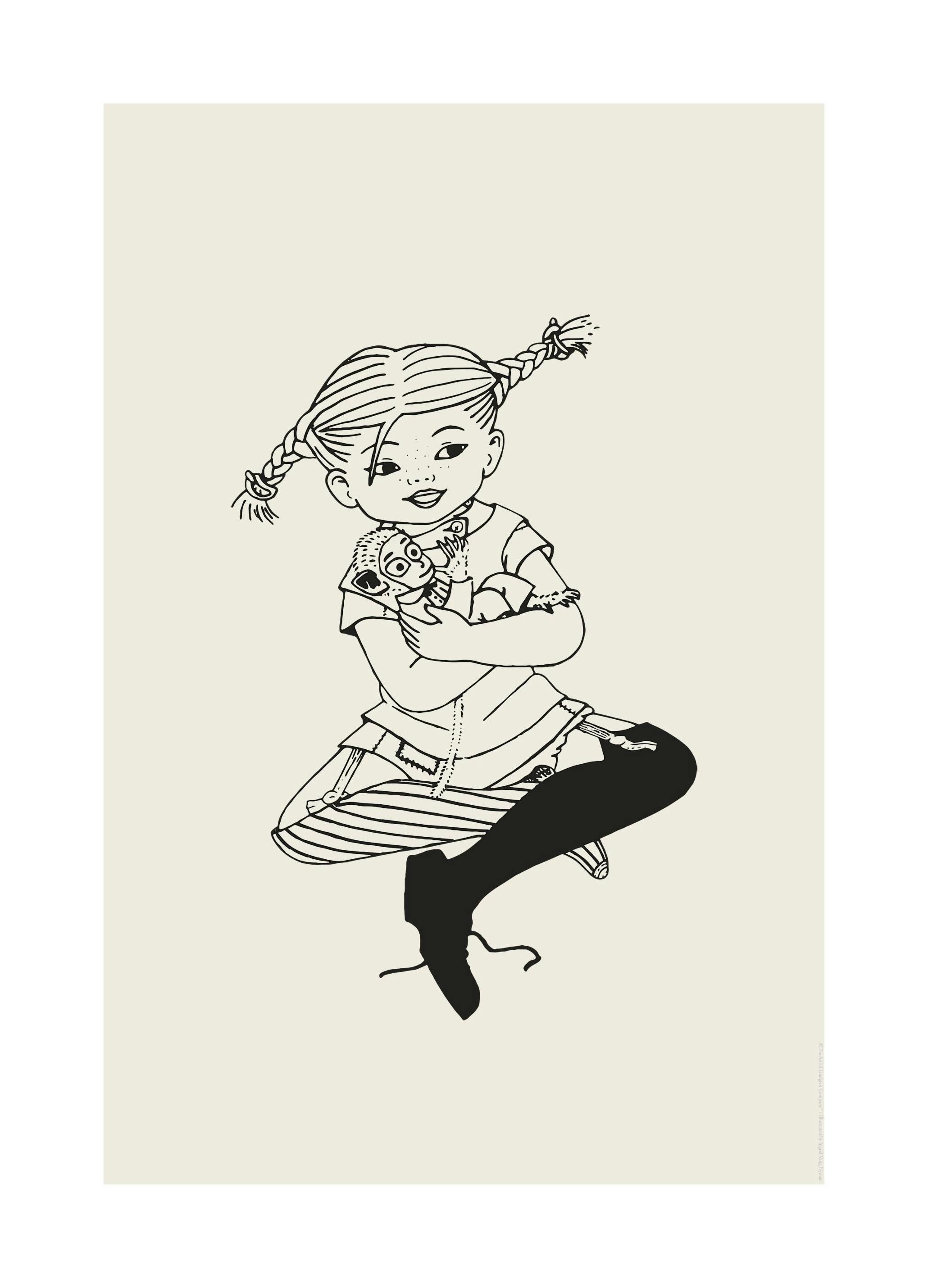 Pippi Pończoszanka nr 2 (21x30 cm) - Poster Store