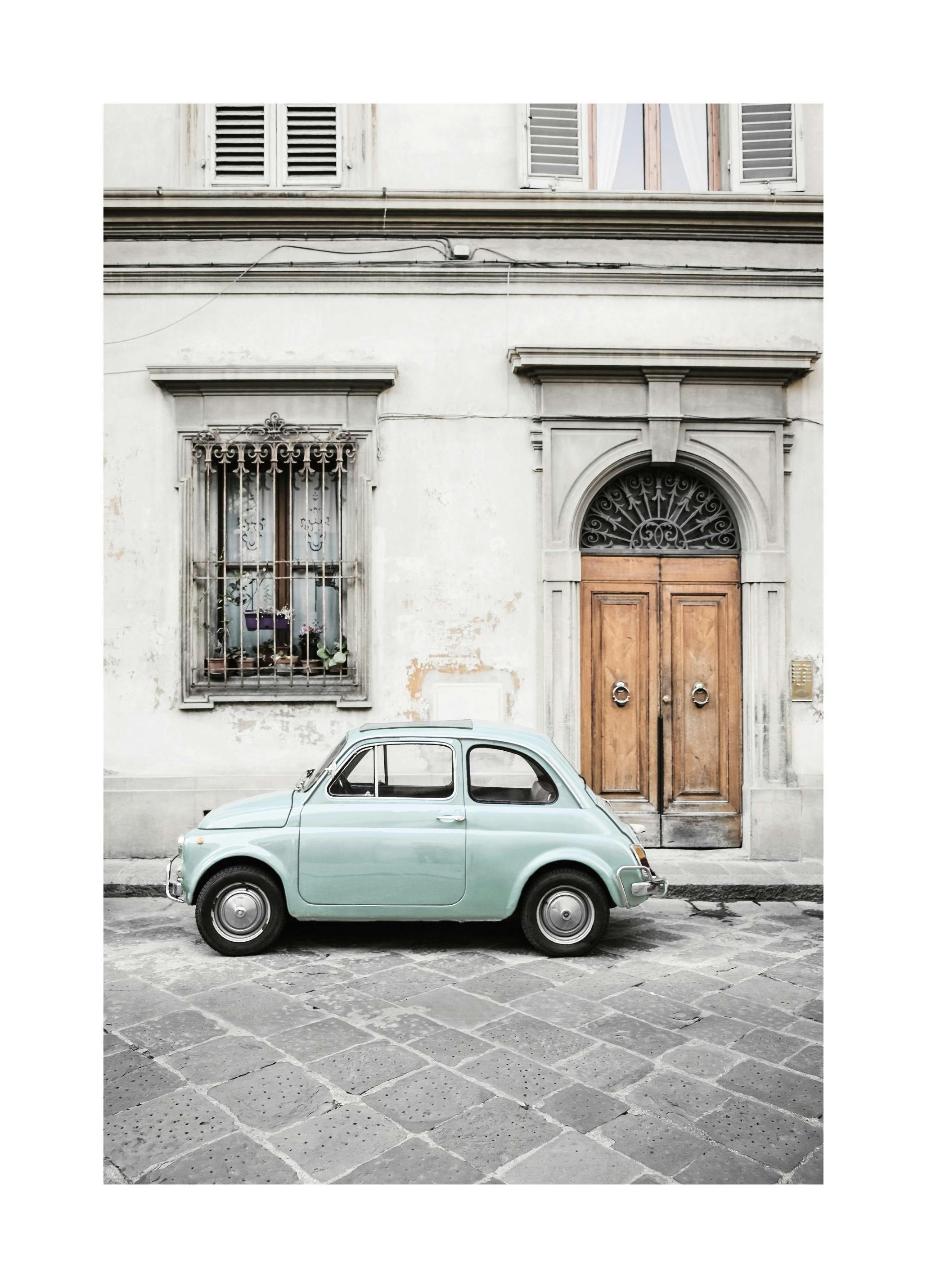 Italiensk Bil Poster (40x50 cm) - Poster Store