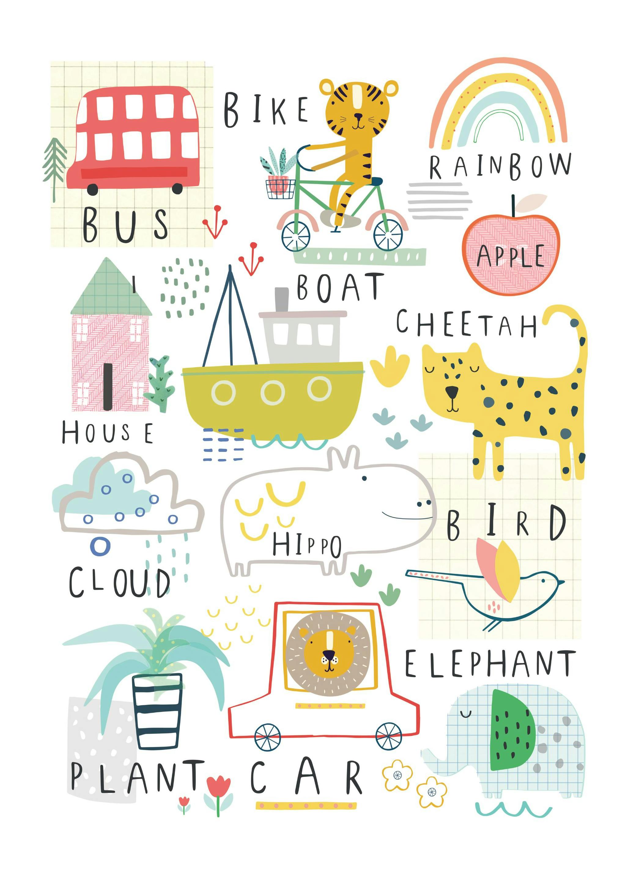 Animal Mix No1 Poster (50x70 cm) - Poster Store