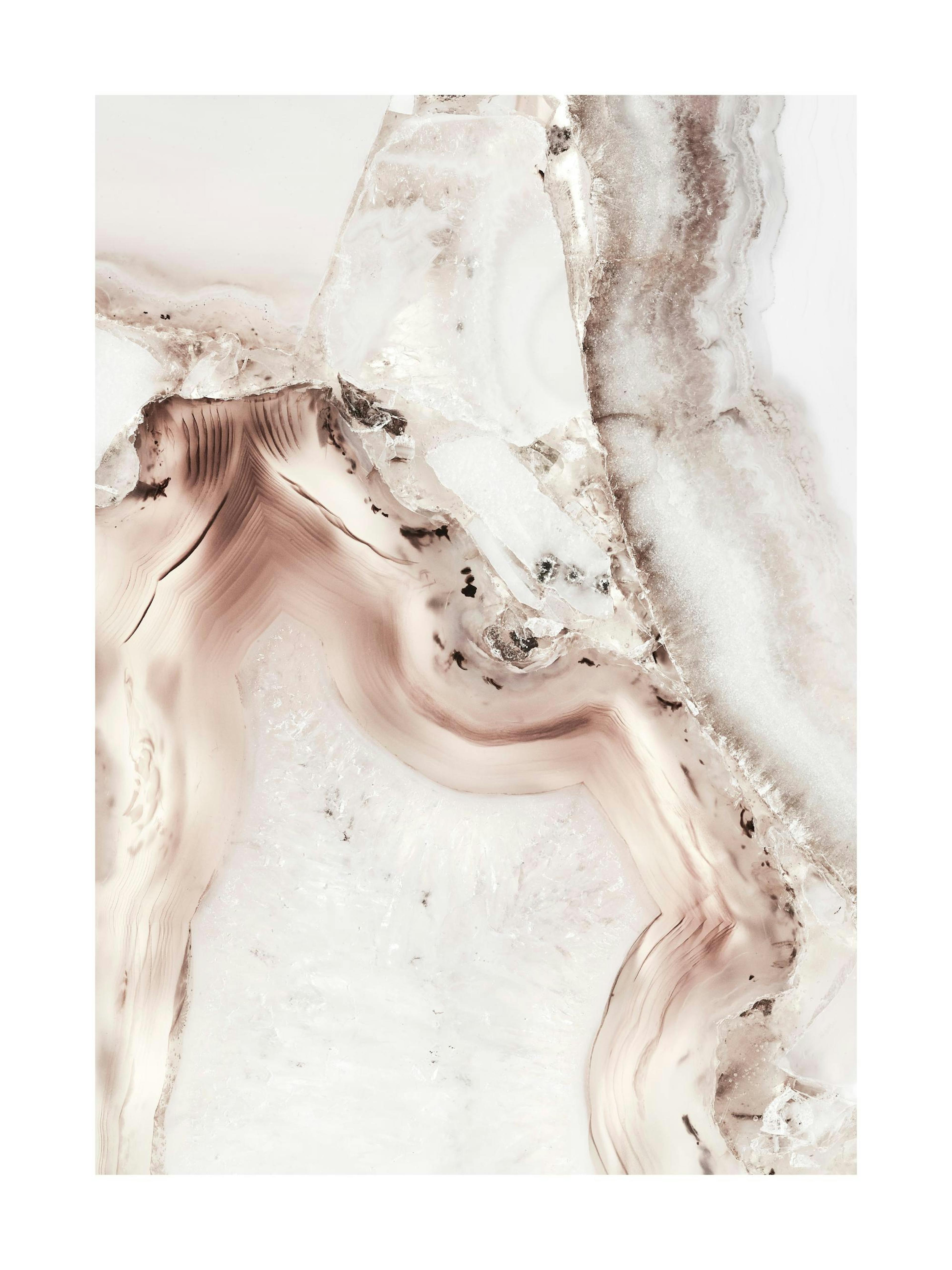 Abstract White Minerals Poster thumbnail