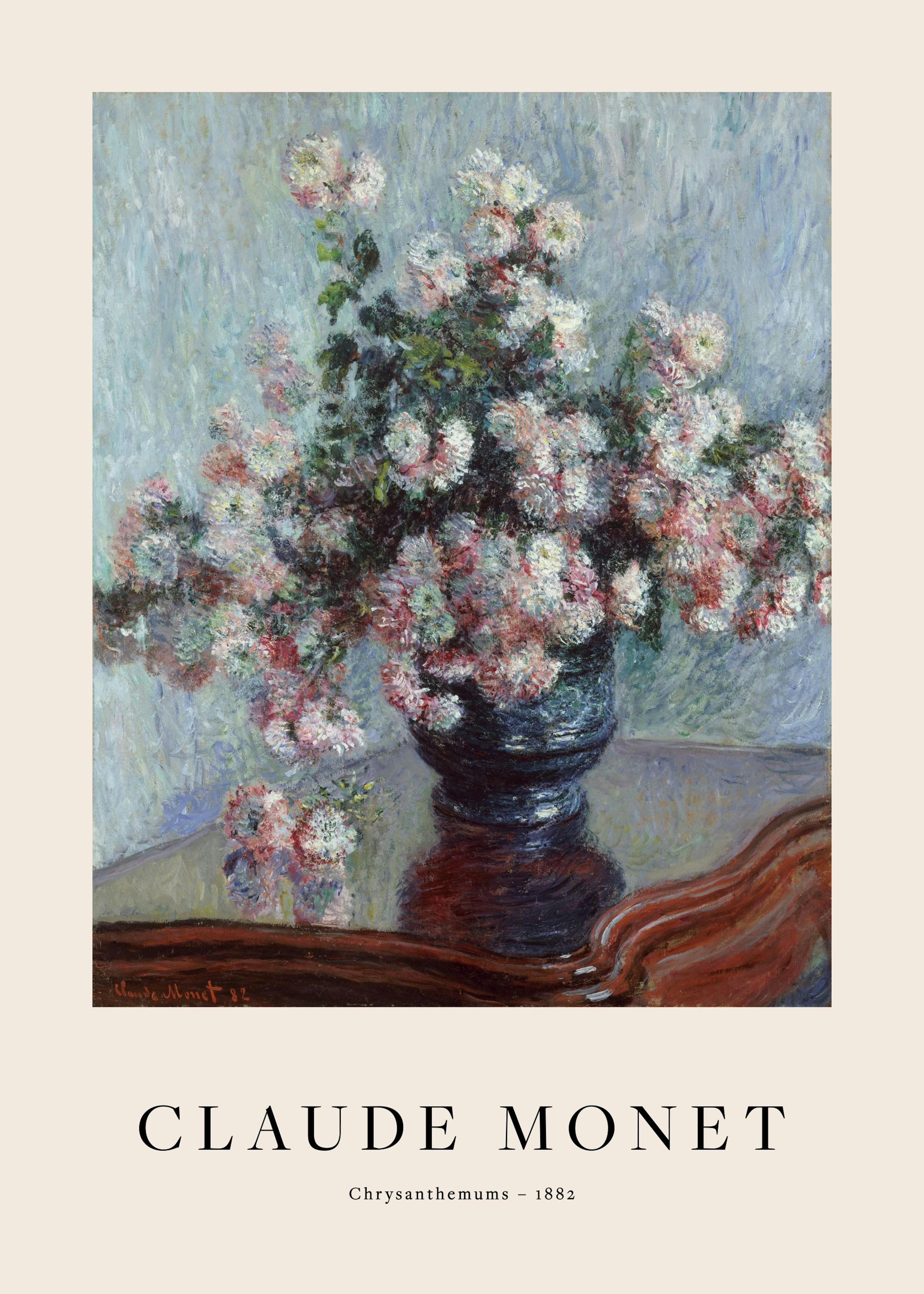 Monet - Chrysanthemums Poster 0