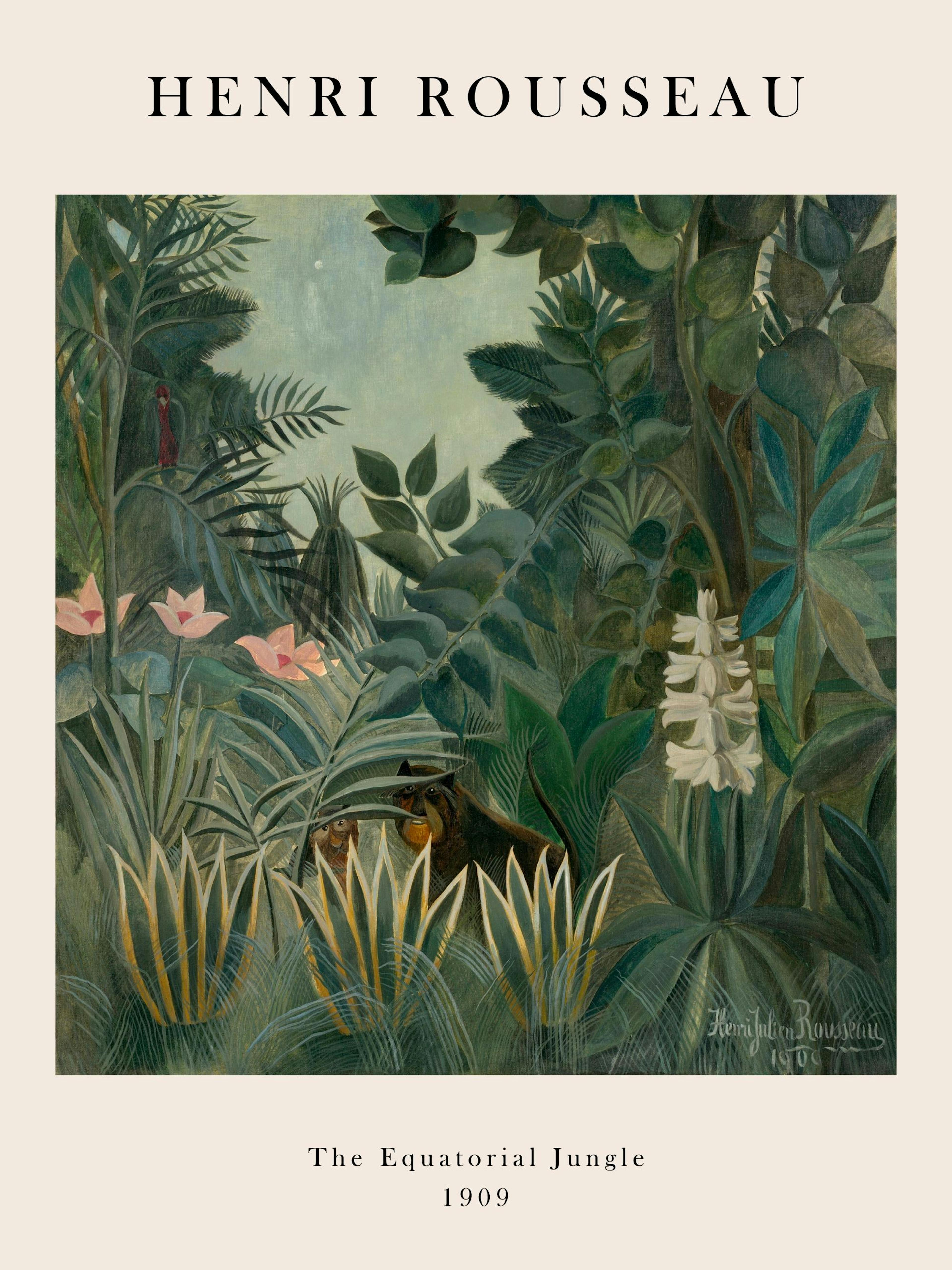 Rousseau - The Equatorial Jungle Poster thumbnail