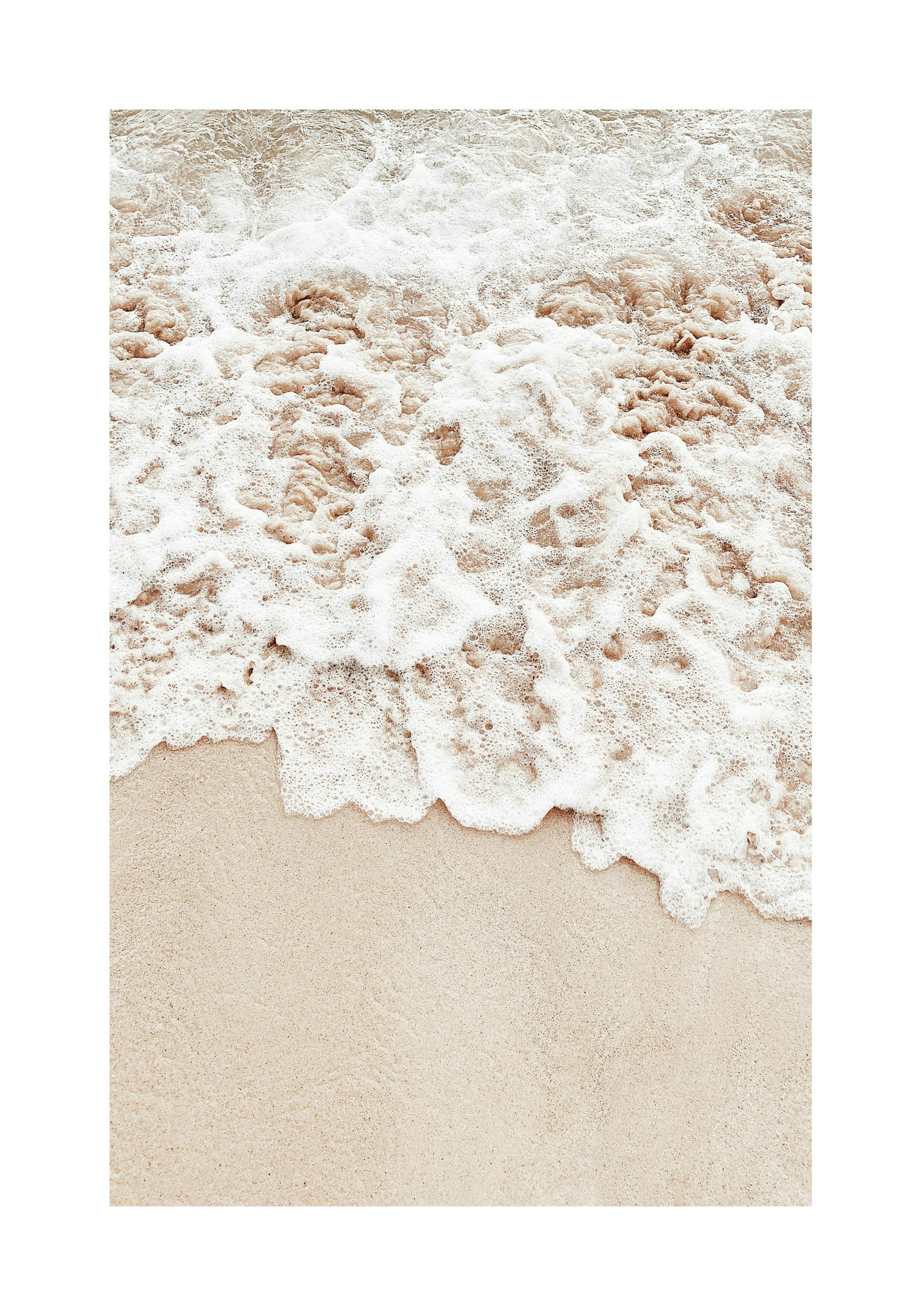 Beige Beach Wave Poster thumbnail