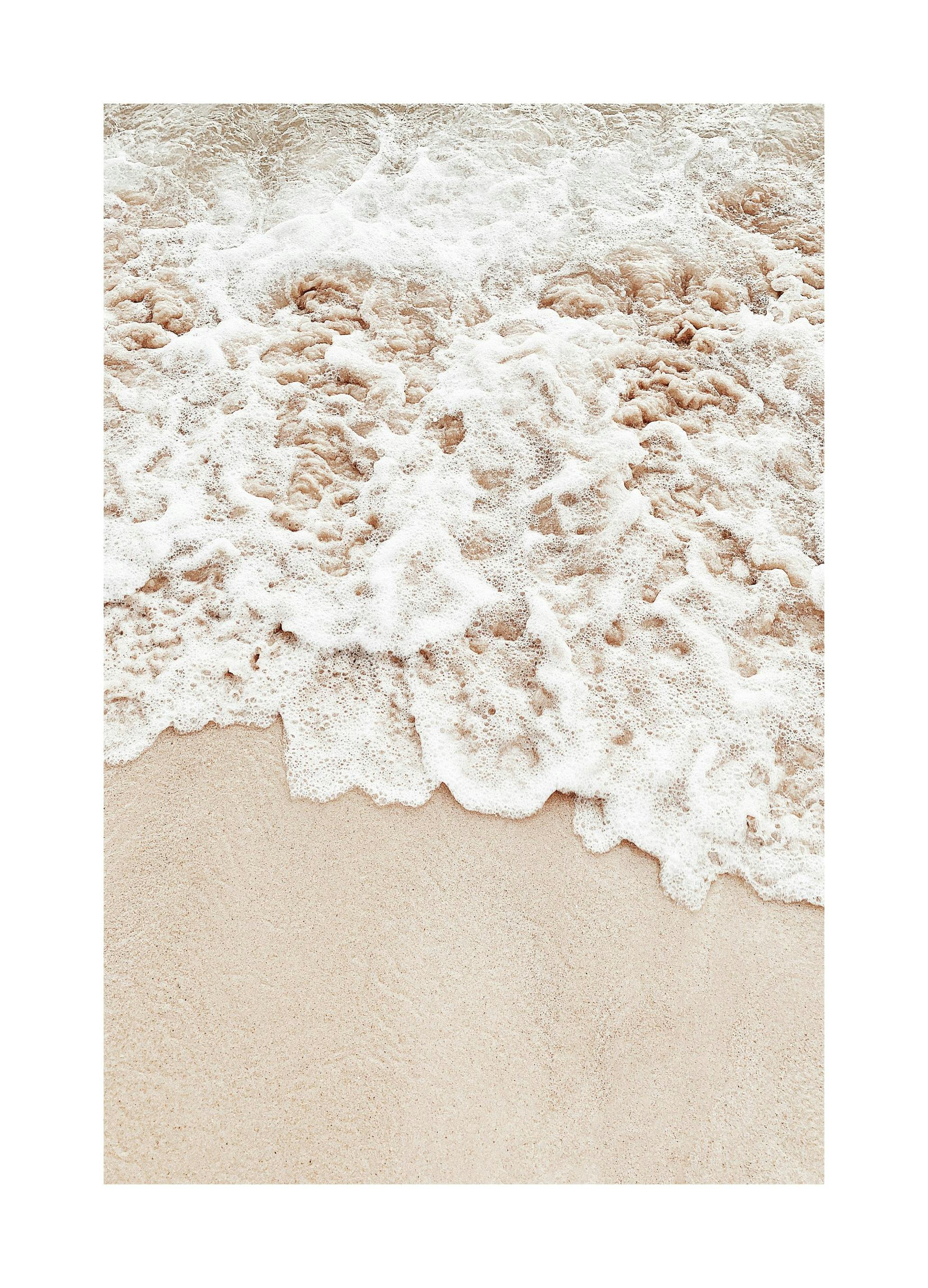Vague Plage Beige Poster (50x70 cm) - Poster Store