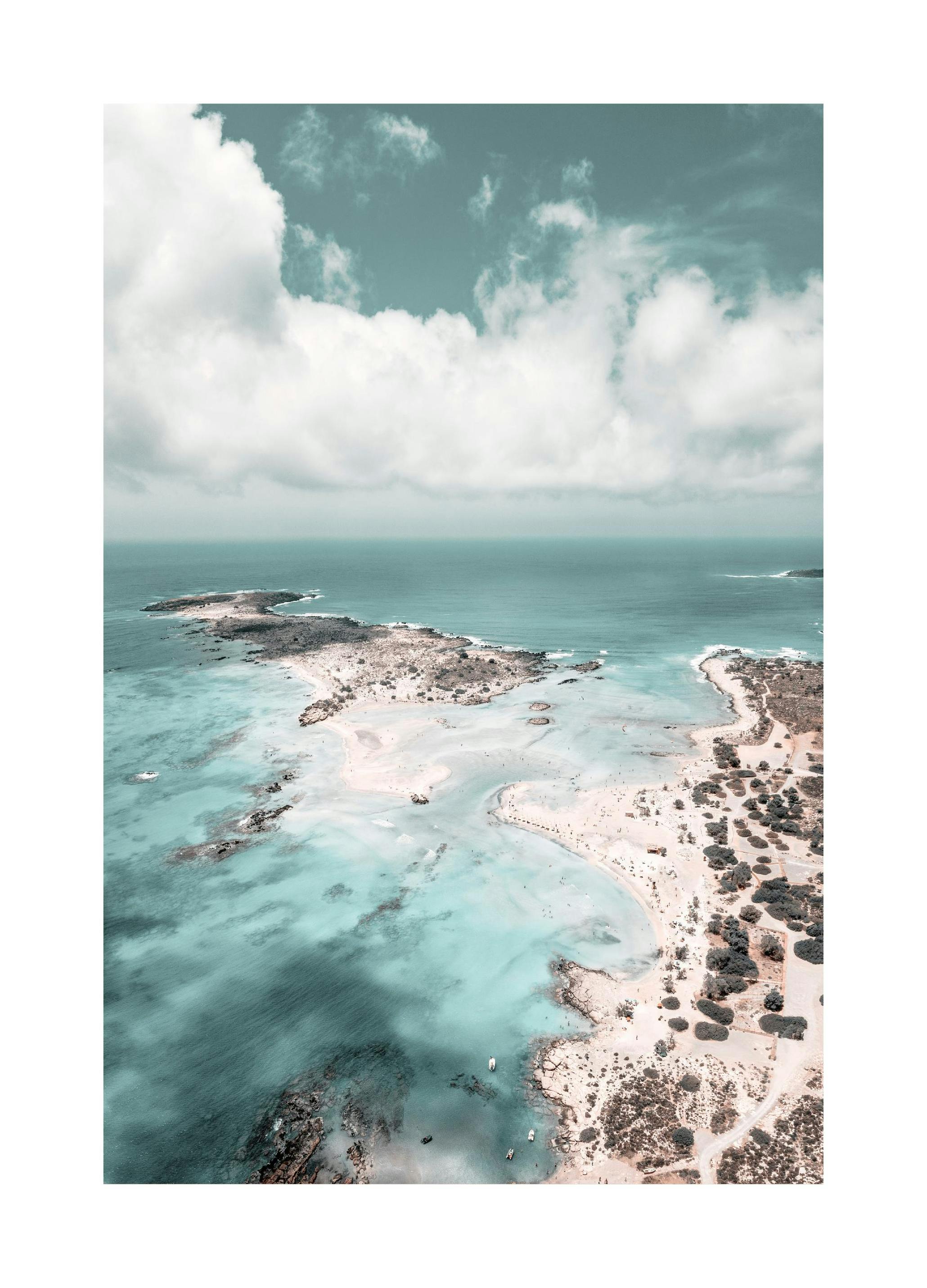 Prints Elafonissi Beach Poster (50x70 cm) - Poster Store