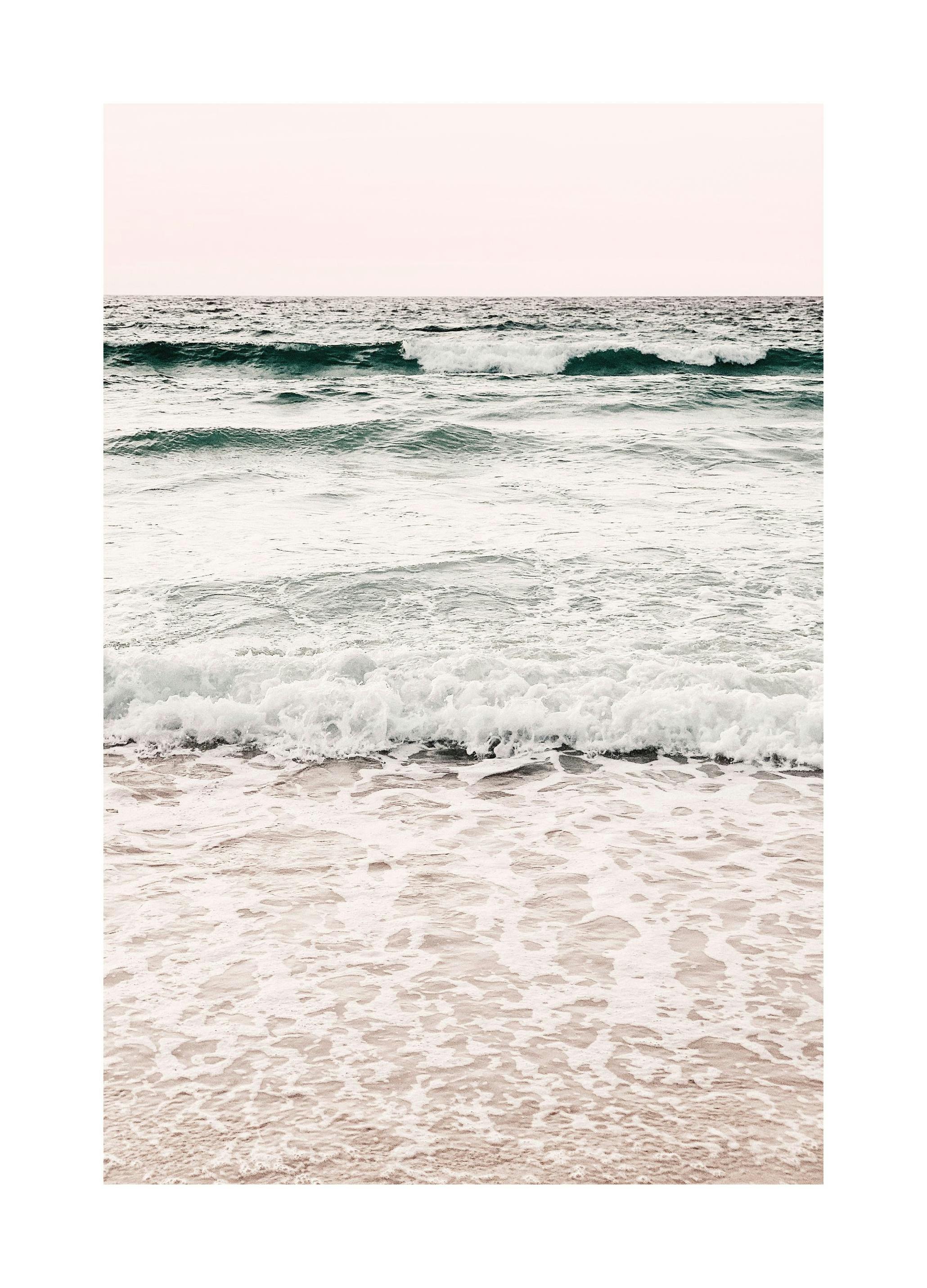 Kalmerende Golven Poster (21x30 cm) - Poster Store