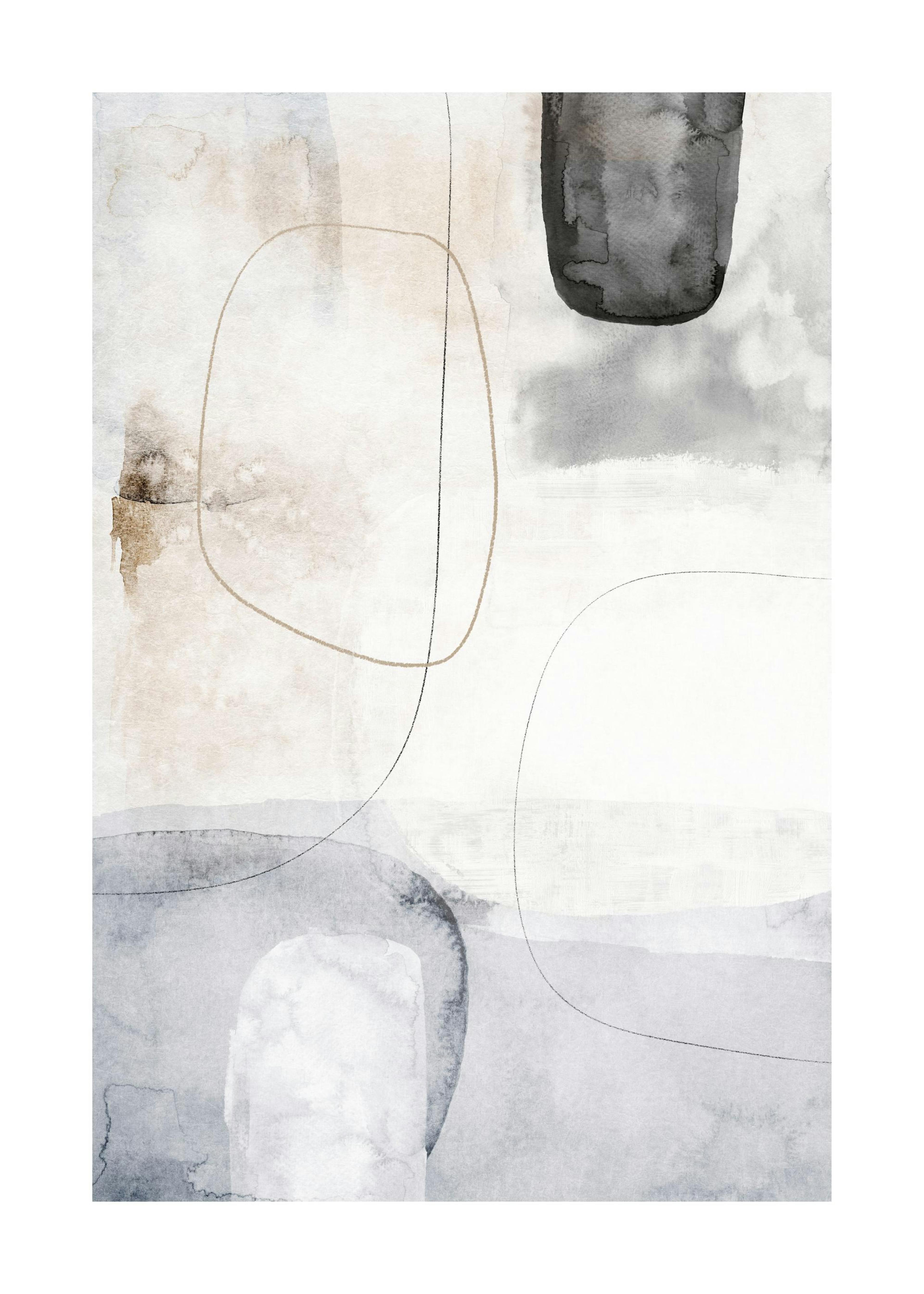 Touche Aquarelle Abstraite No2 Poster thumbnail
