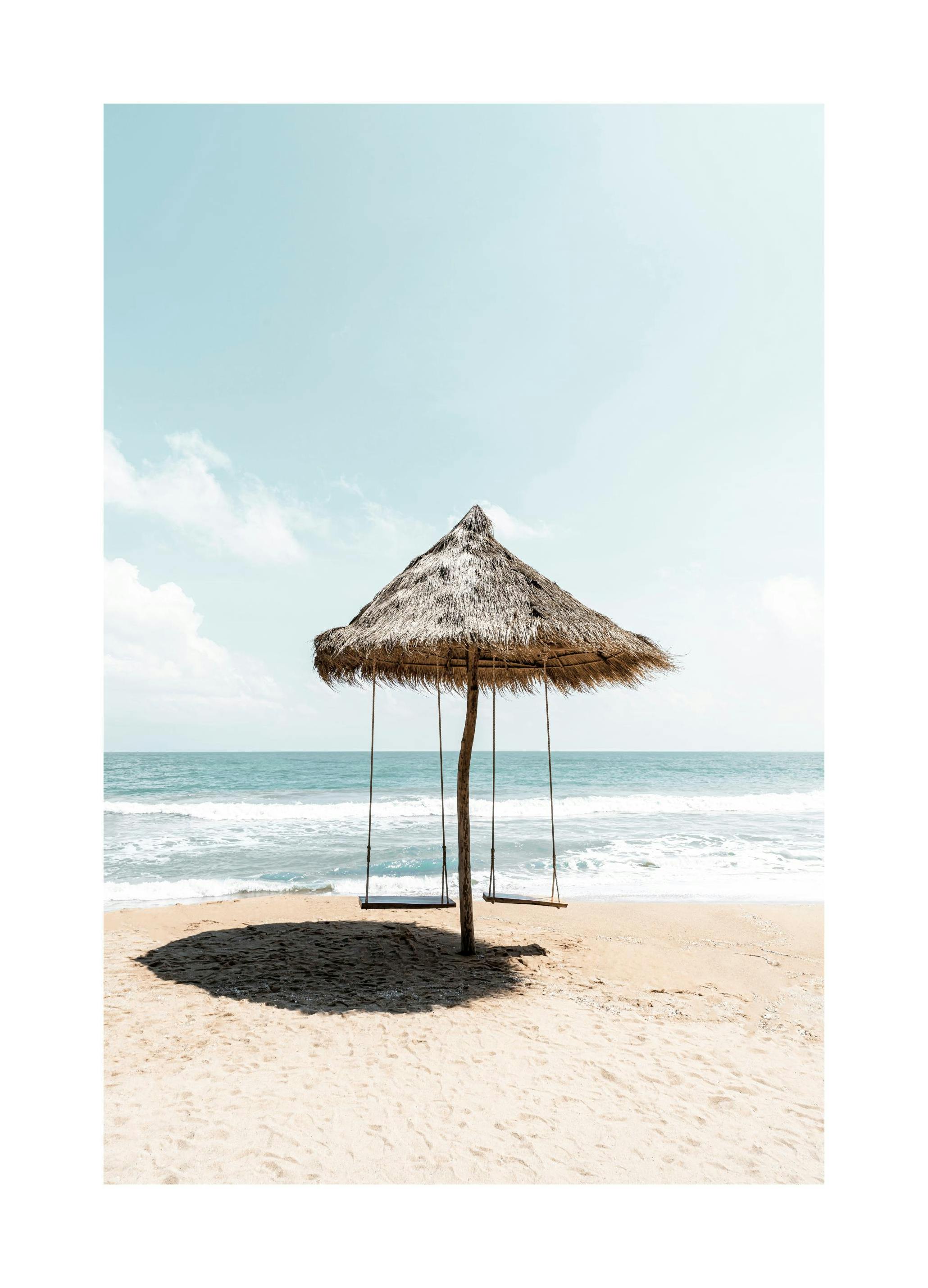 Schommel op het Strand Poster (30x40 cm) - Poster Store