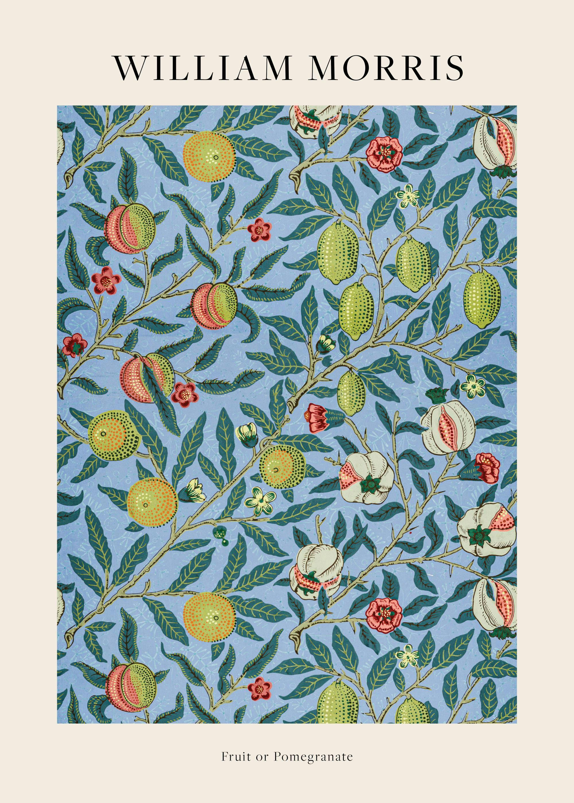 William Morris - Fruta o granada Póster 0