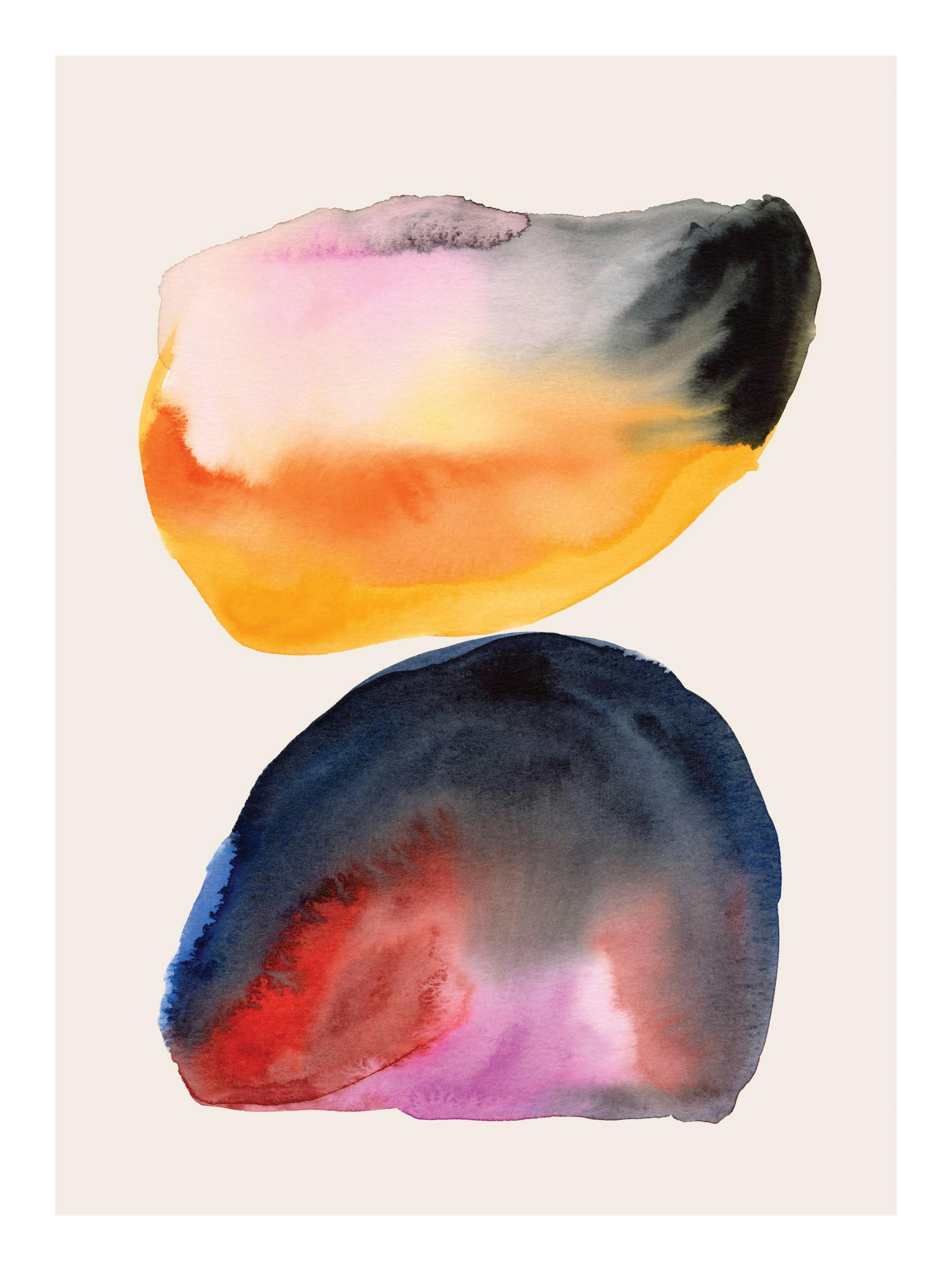 Watercolor Shapes Poster thumbnail